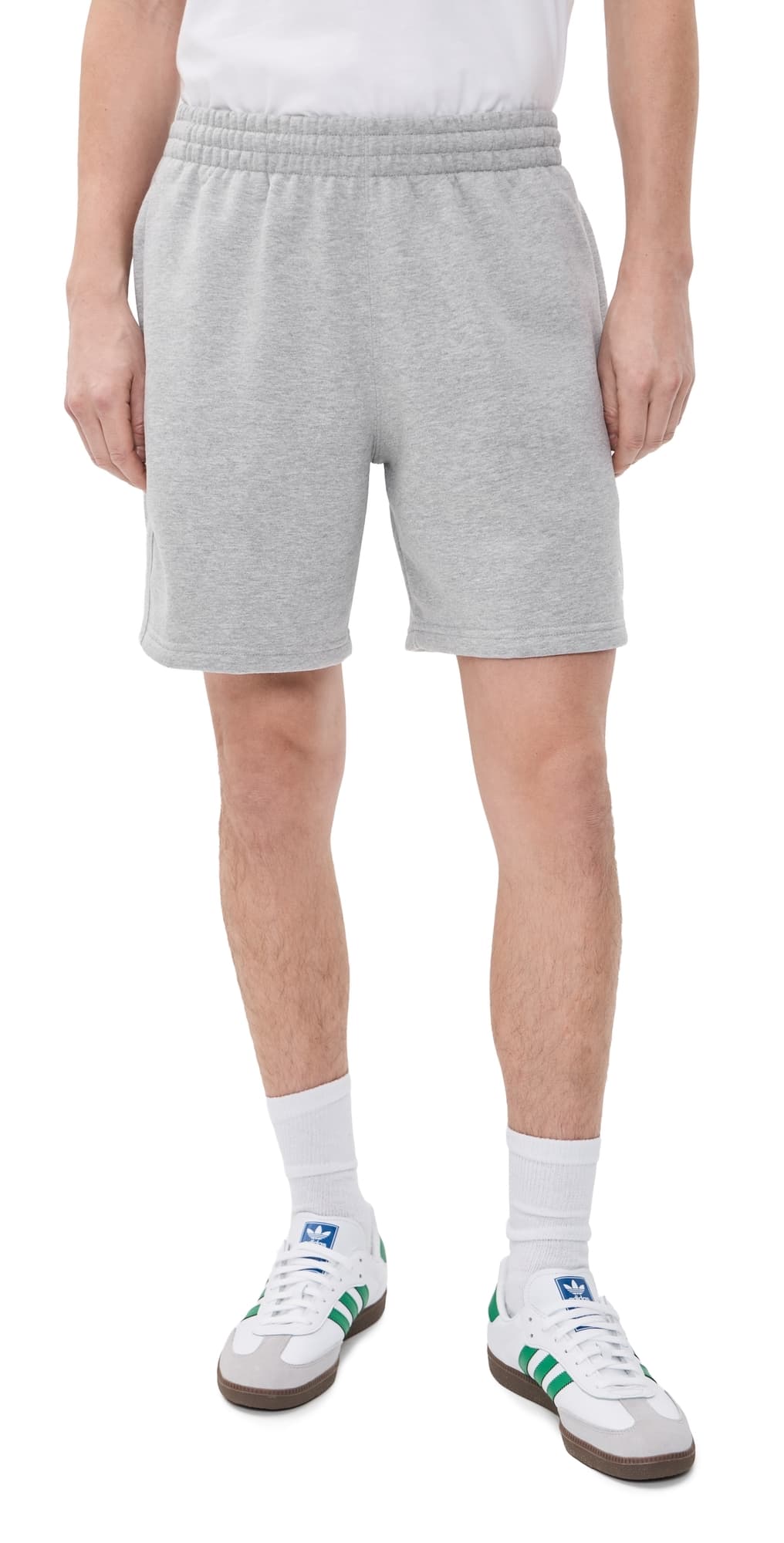 adidas Trefoil Essentials Fleece 7 Shorts Medium Grey Heather
