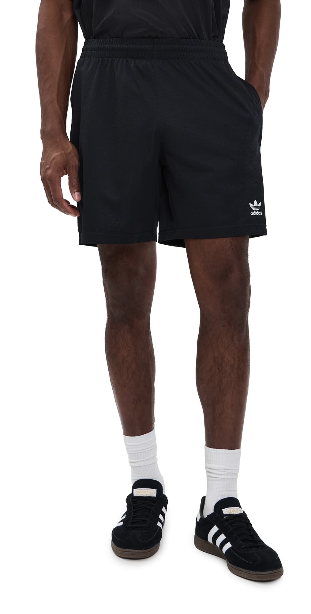 adidas Trefoil Essentials Mesh Shorts 7 Black