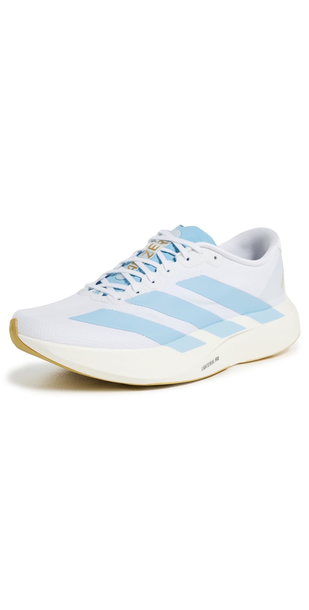 adidas Adizero EVO SL Sneakers White/Clear Blue/Matte Gold