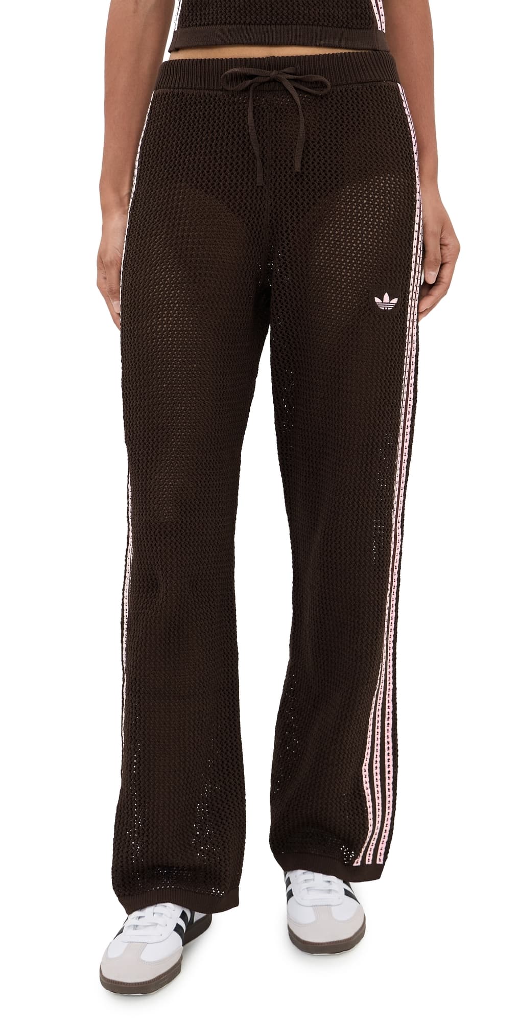 adidas Crochet Track Pants Aurora Coffee