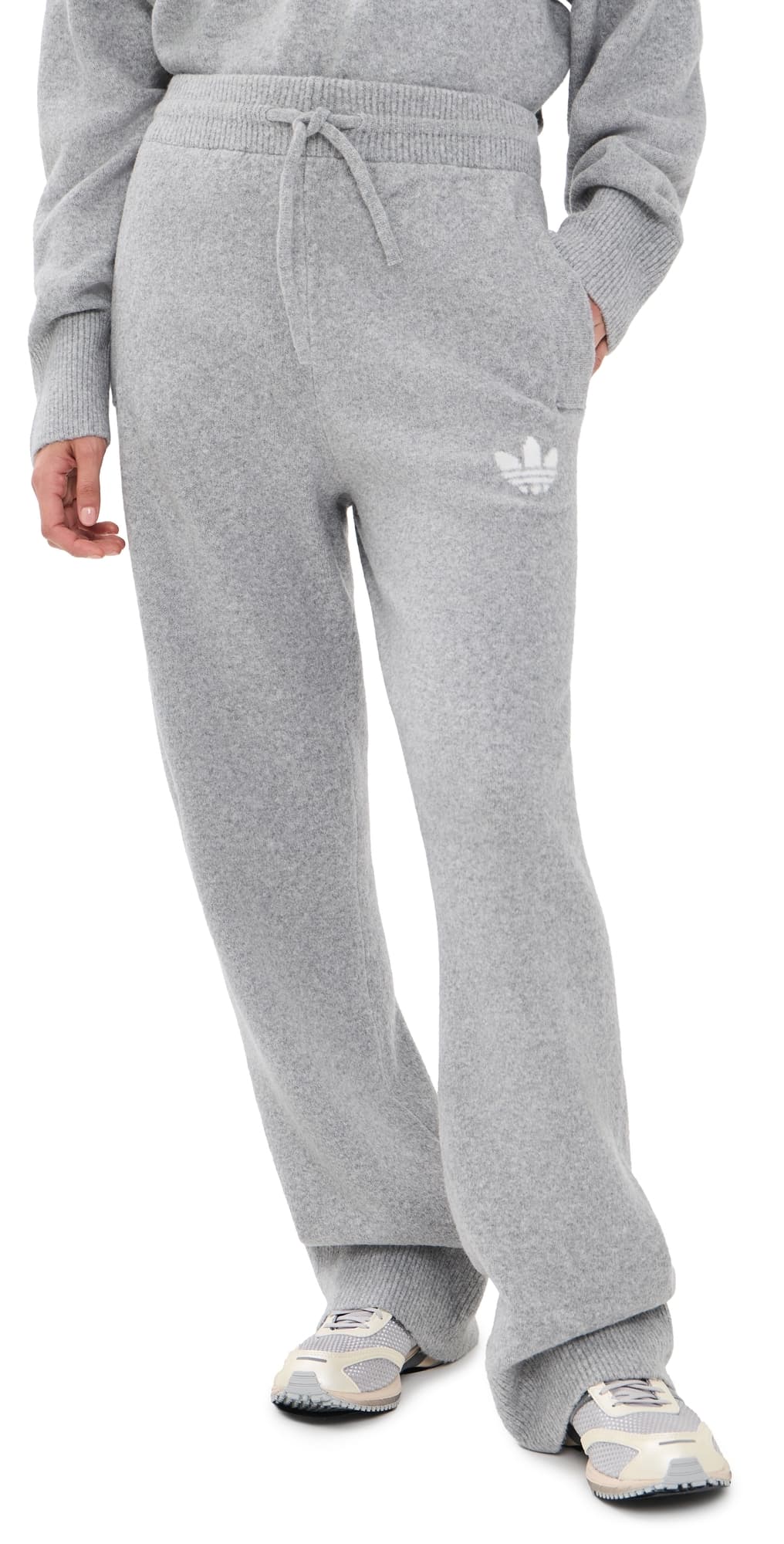 adidas Essential Knit Pants Medium Grey Heather