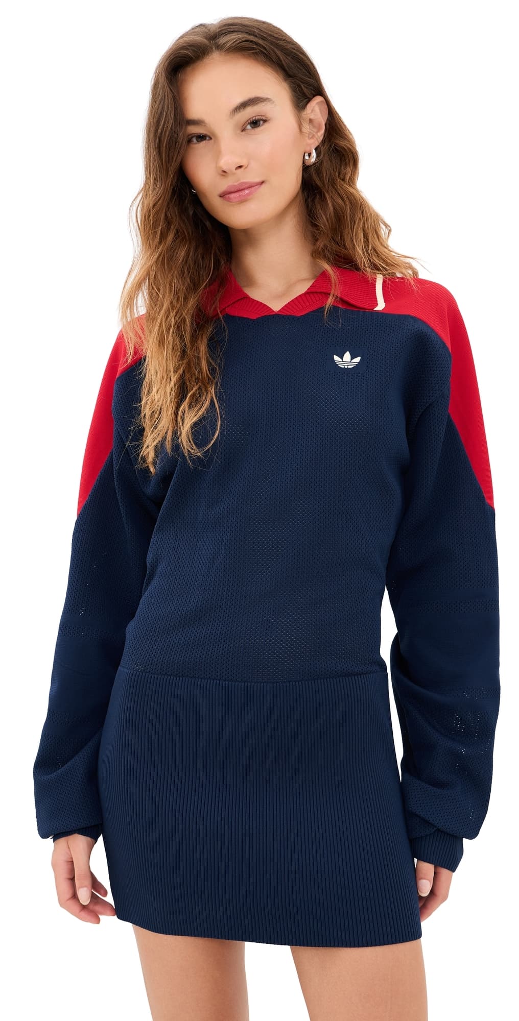 adidas Polo Jersey Dress Night Indigo/Power Red/Warm