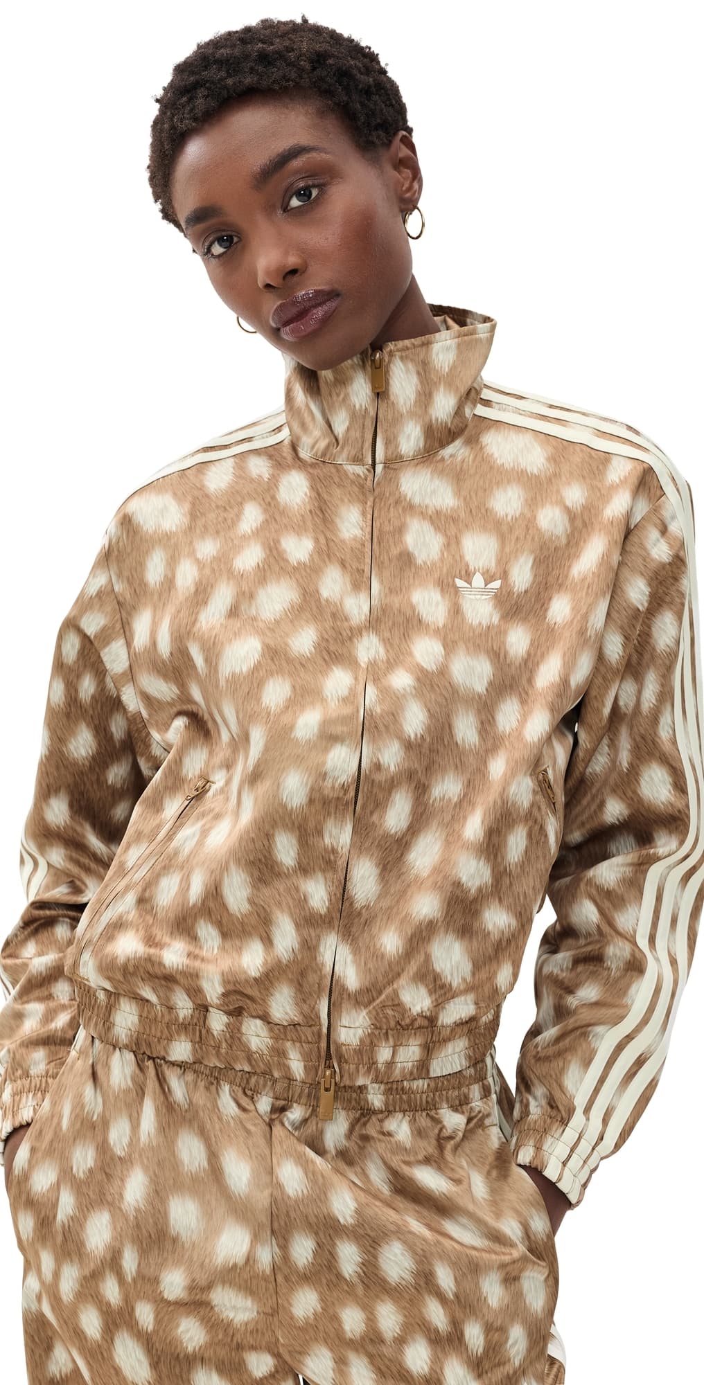 adidas AOP Track Top Brown Desert