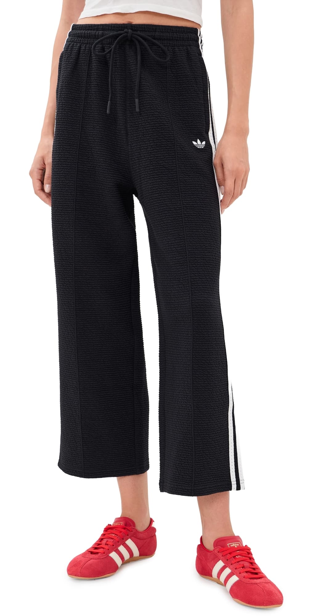 adidas Firebird Crop Trackpants Black/Cloud White
