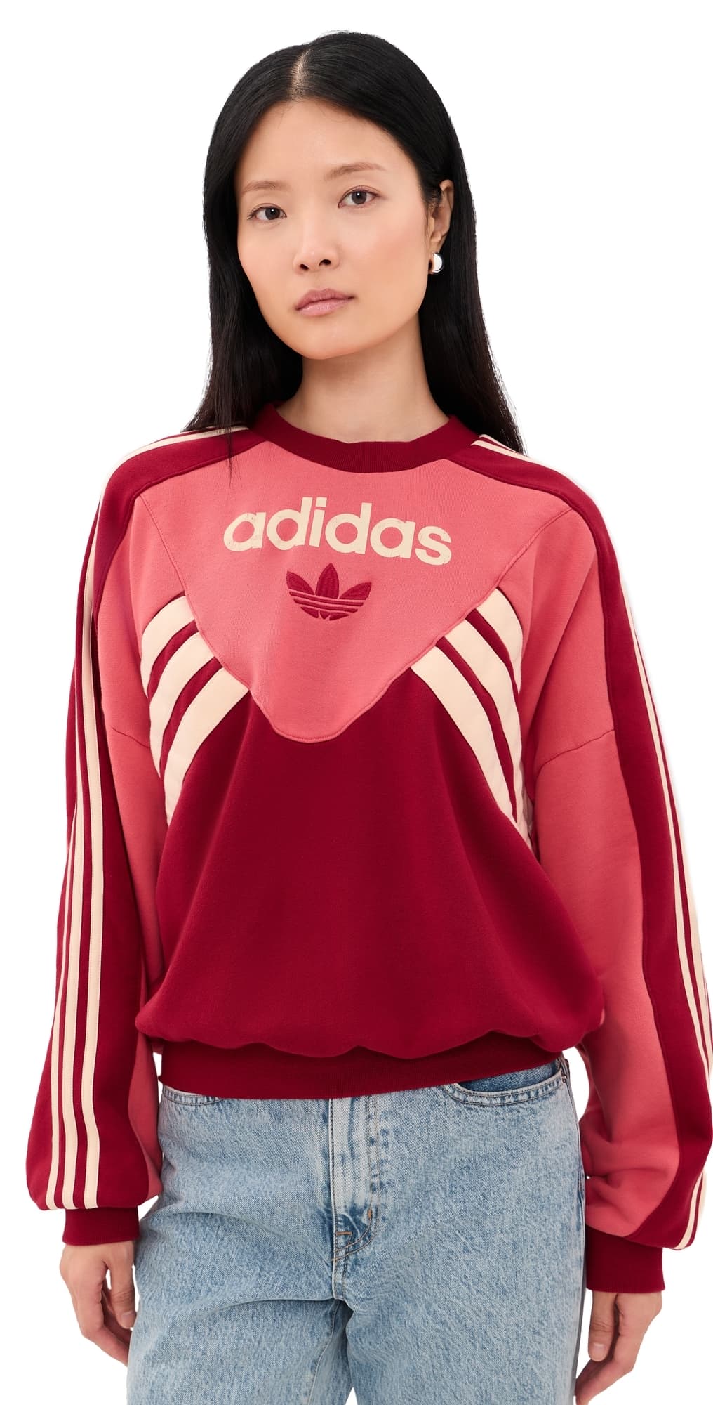 adidas Graphic Crew Sweatshirt Preloved Scarlet/Team Victory