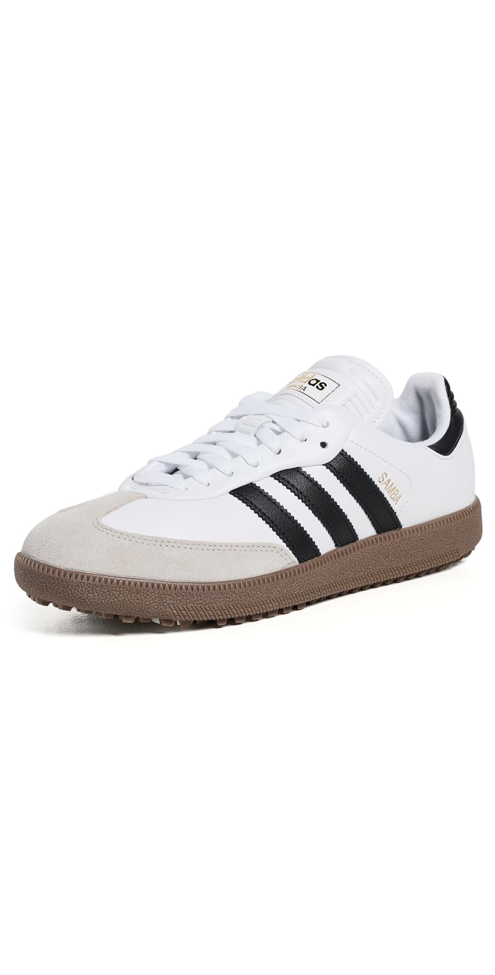 Adidas Golf Samba Spikeless Golf Shoes Ftwr White/Core Black/Gum 5