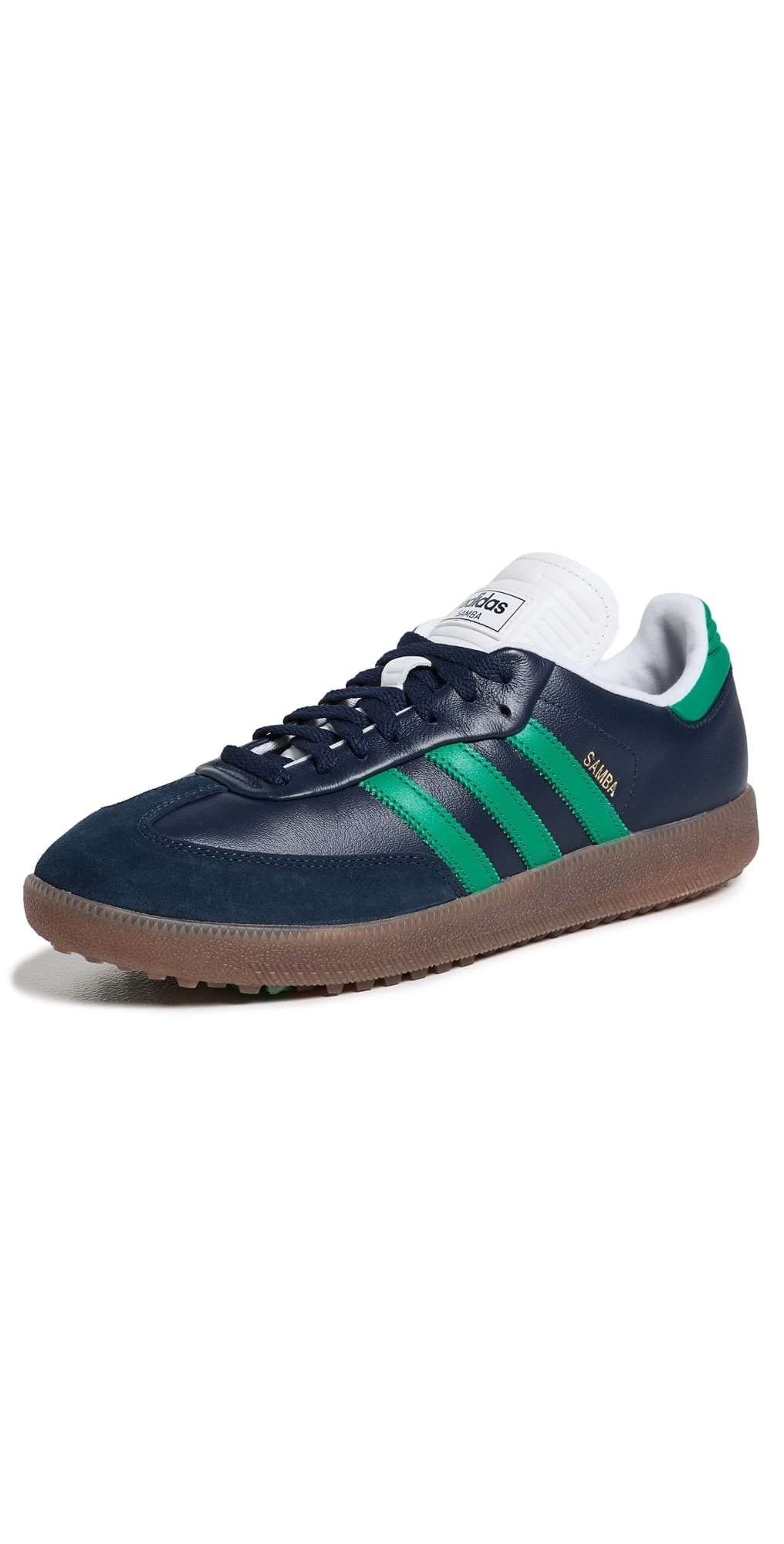 Adidas Golf Samba Spikeless Golf Shoes Night Indigo/Court Green/White
