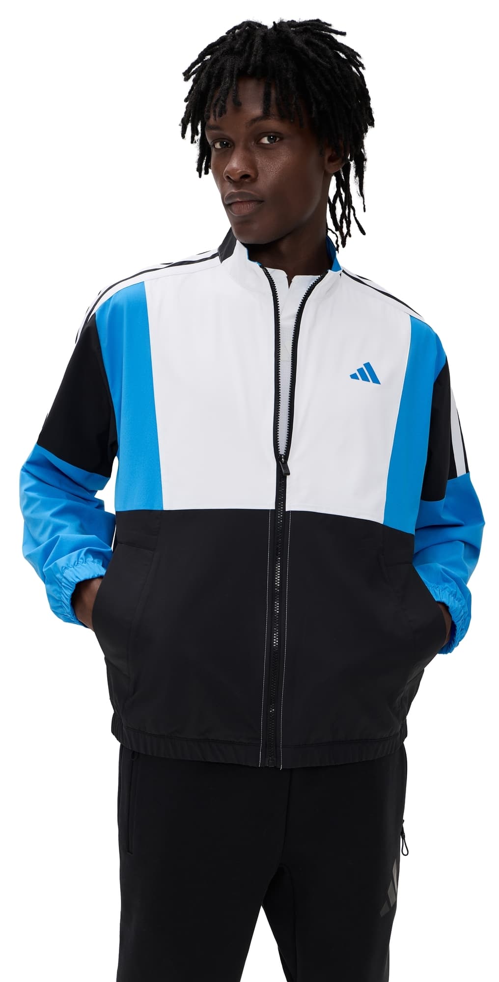 Adidas Golf Full-Zip Windbreaker Jacket Black