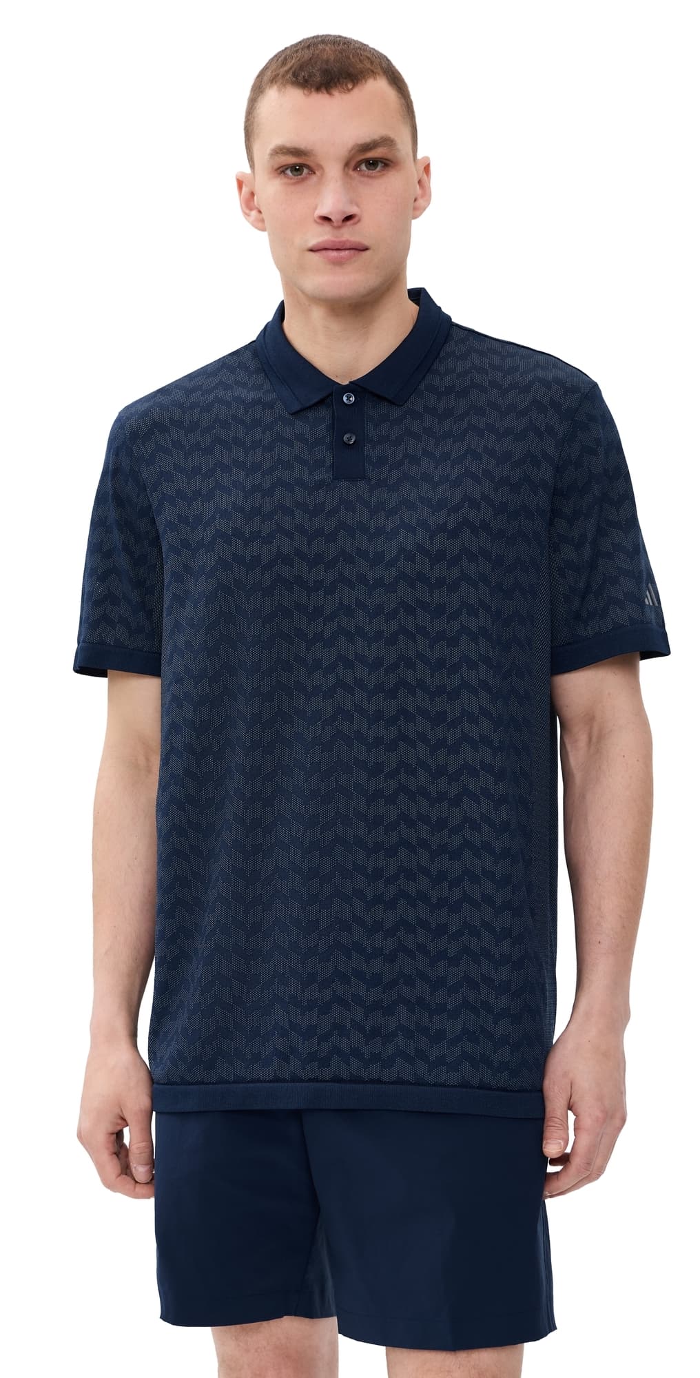 Adidas Golf Ultimate365 Tour Seamless Polo Shirt Collegiate Navy/Wonder Sage