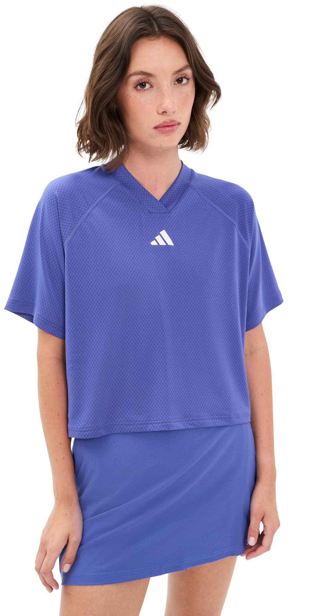 Adidas Golf Beyond Climacool V Neck Top Dual Indigo