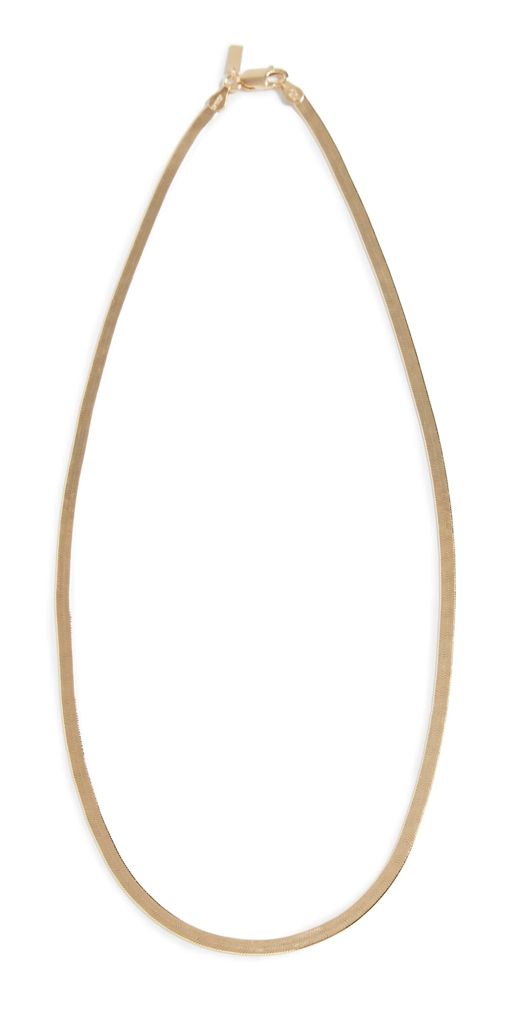 By Adina Eden Adina's Herringbone Necklace Gold
