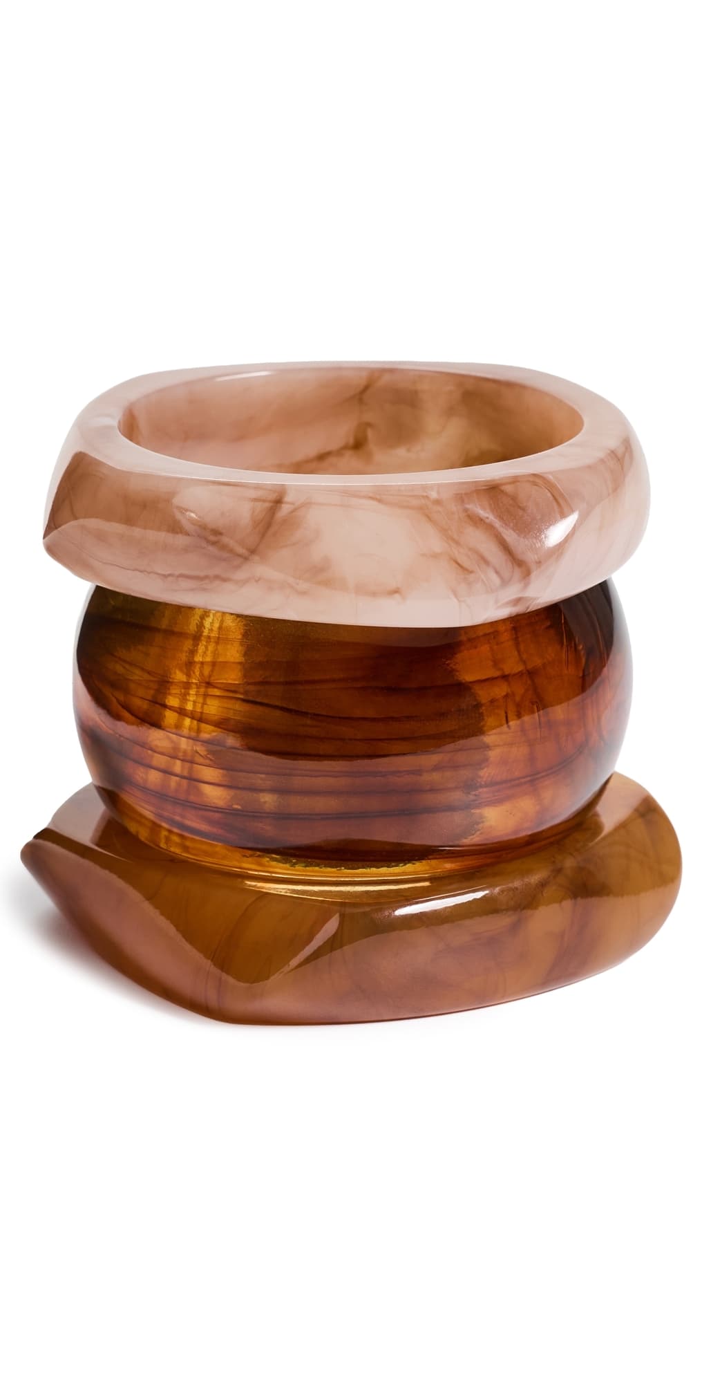 By Adina Eden Thick Resin Bangle Combo Set Multi Color