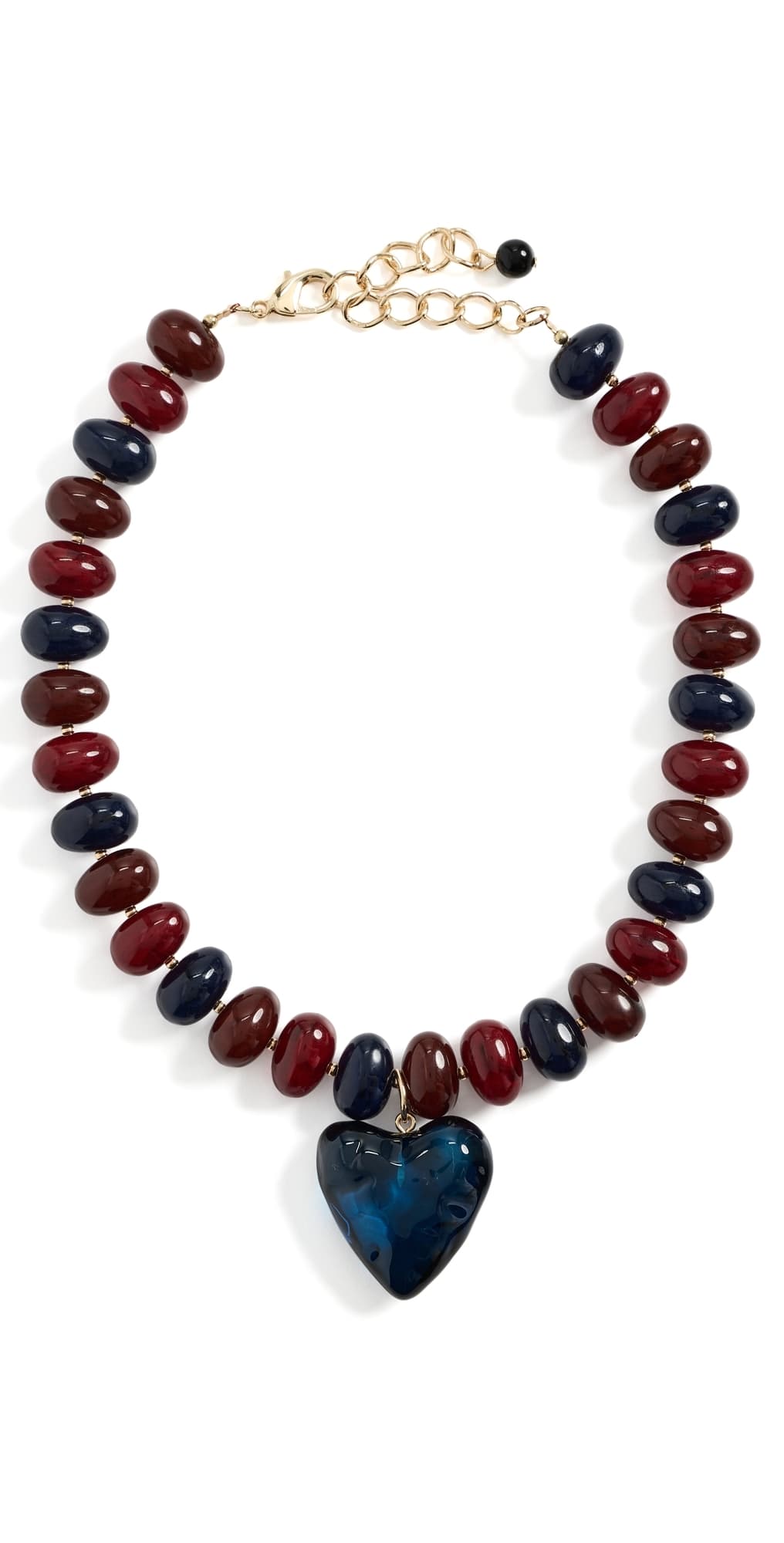 By Adina Eden Heart Beaded Necklace Mutli · One Size