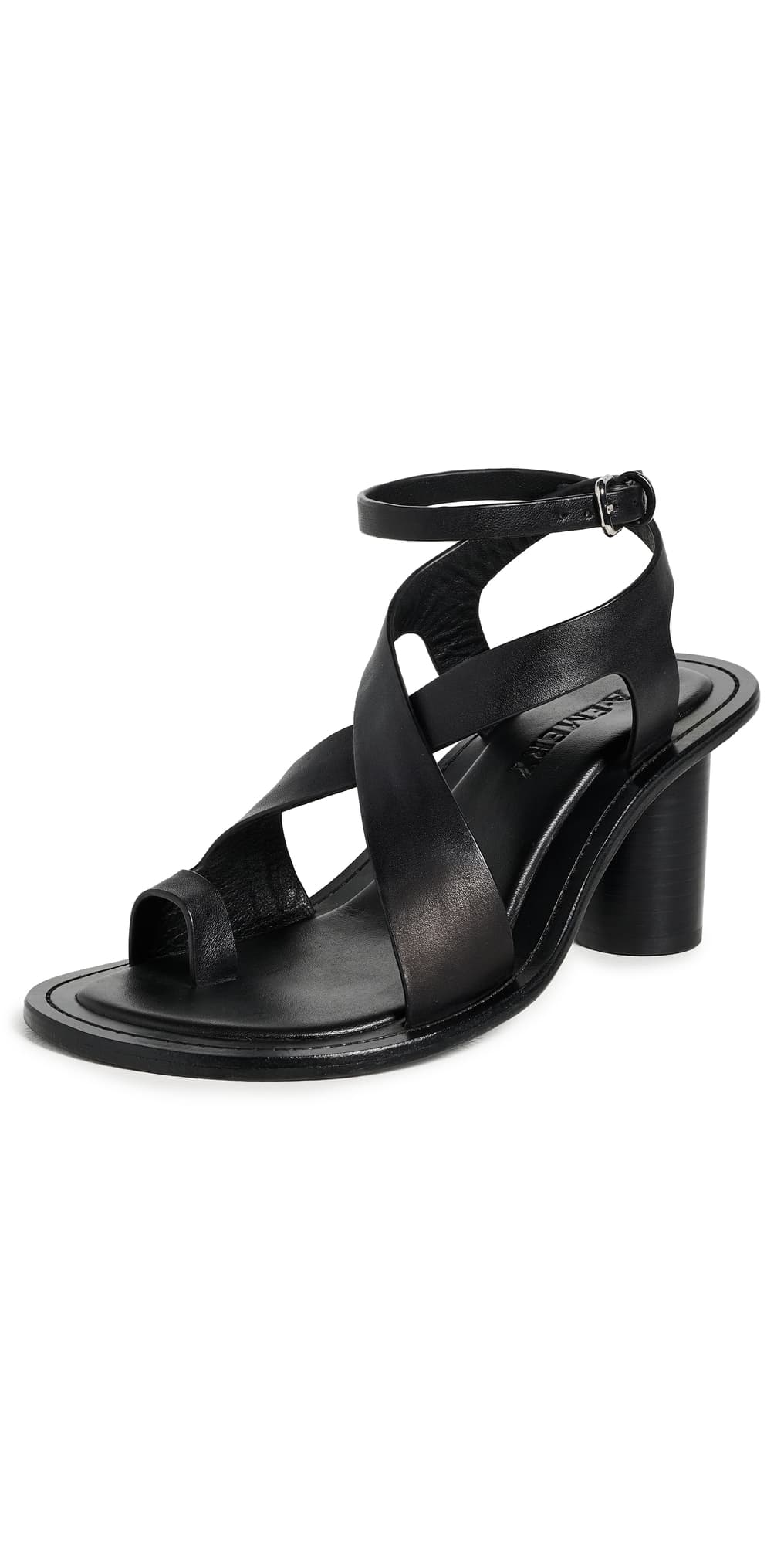 A.EMERY A. EMERY Lulu Heeled Sandals Black