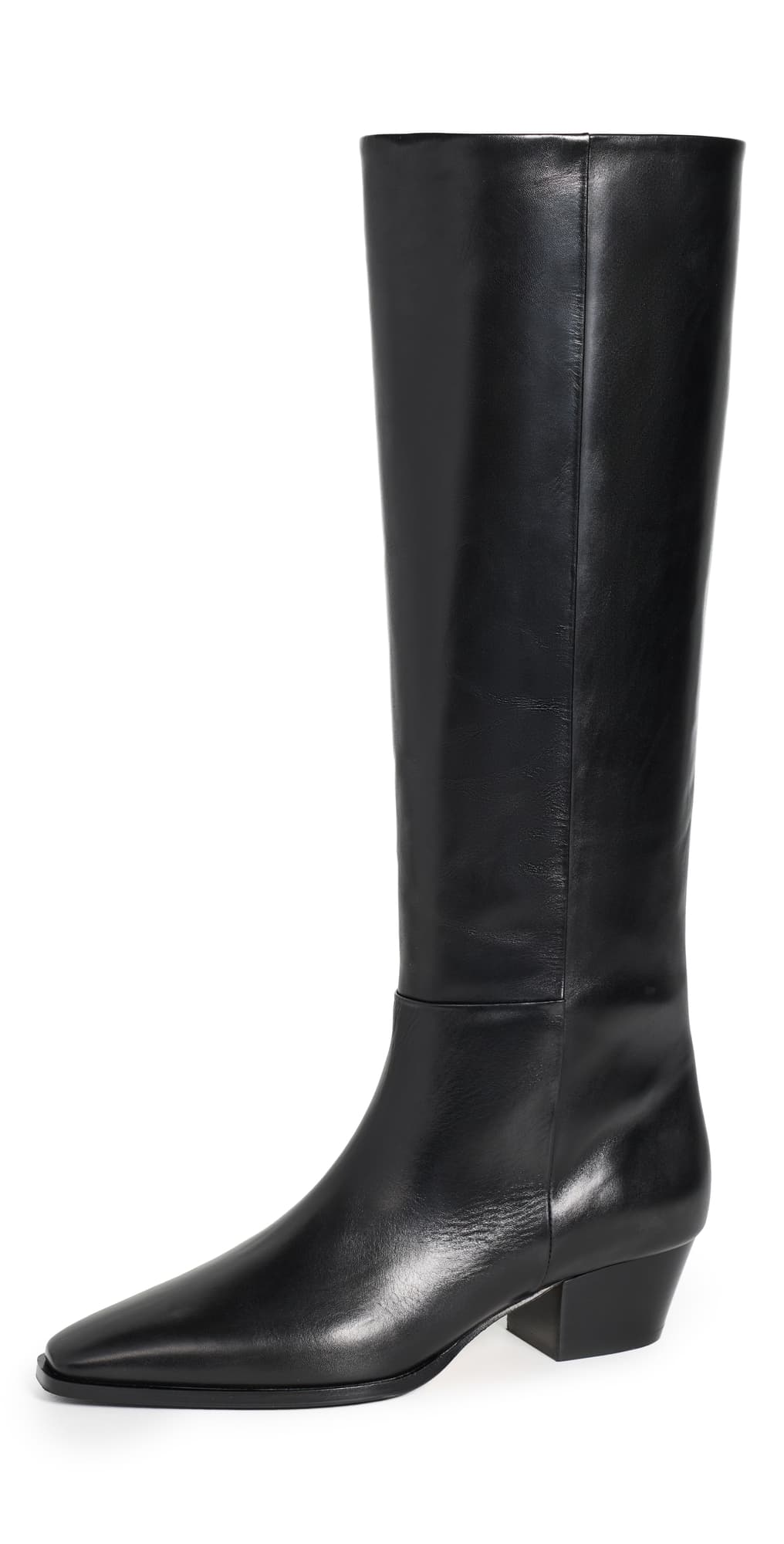 AEYDE Medea Leather Knee-High Boots Black