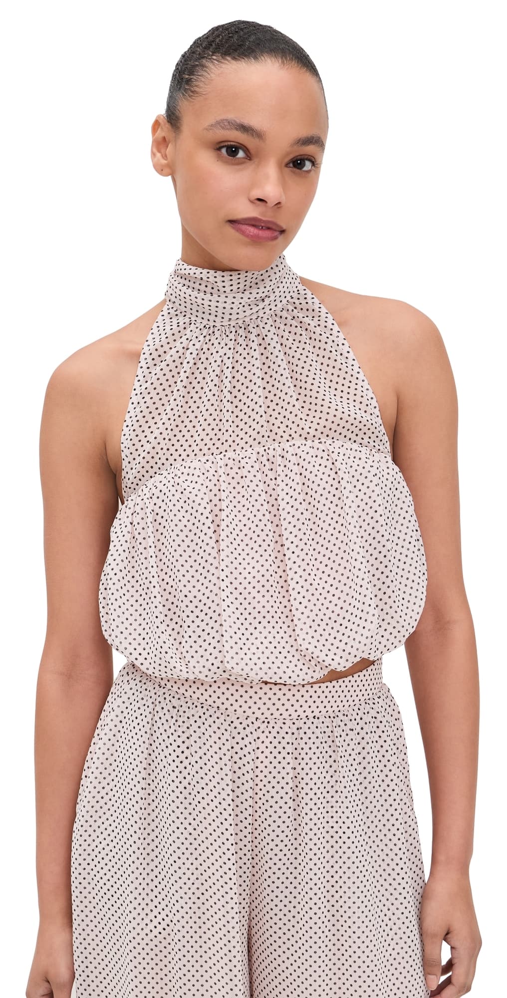 AFRM Laramie Top Mauve Pin Dot