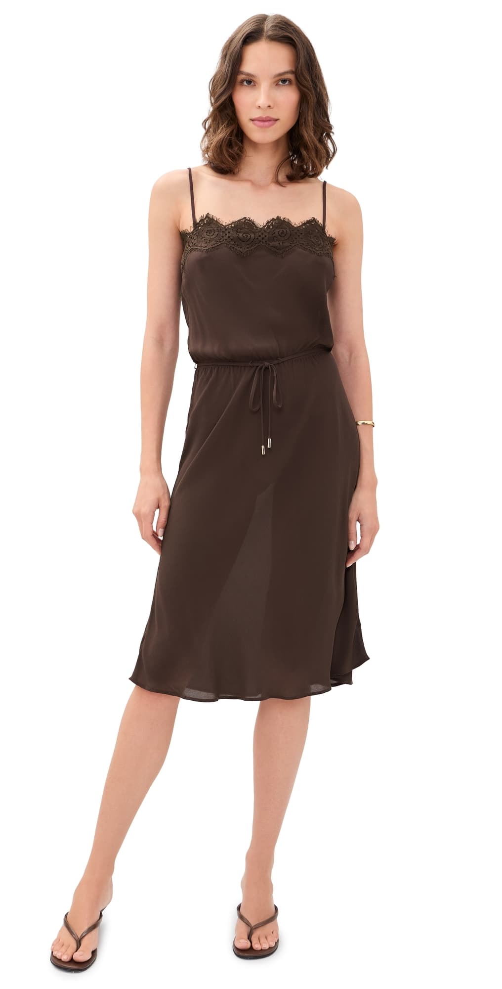 AFRM Tabitha Midi Dress Espresso
