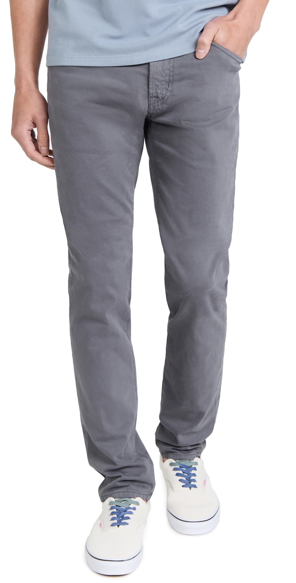 AG Tellis Slim Straight Jeans 34 Folkstone Grey