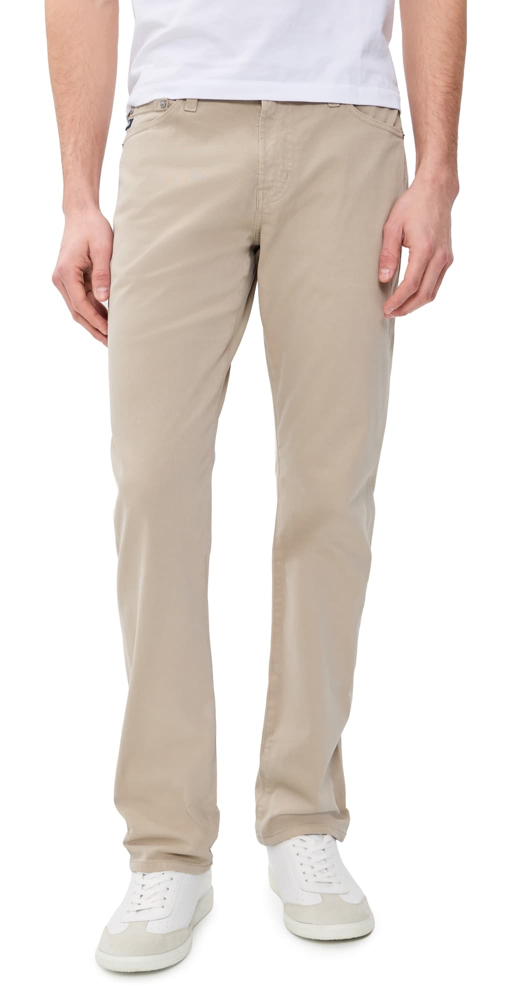 AG Graduate Sateen Tailored Pants 32 Desert Stone