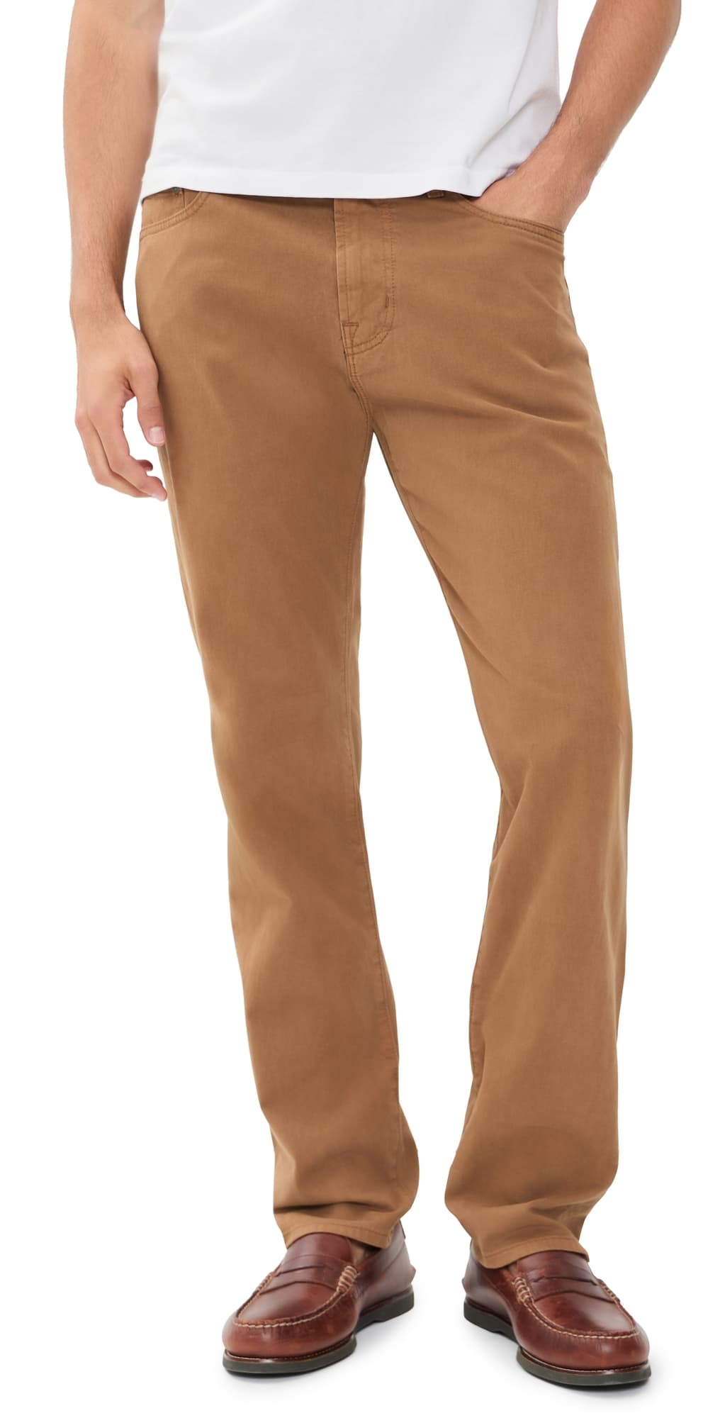 AG Tellis Modern Slim Jeans Sulfur Worn Brass