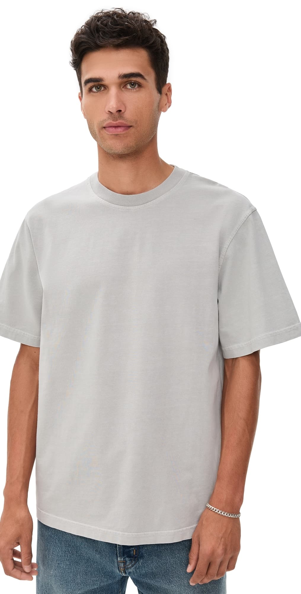 AGOLDE Asha Mock Neck Tee Reflect