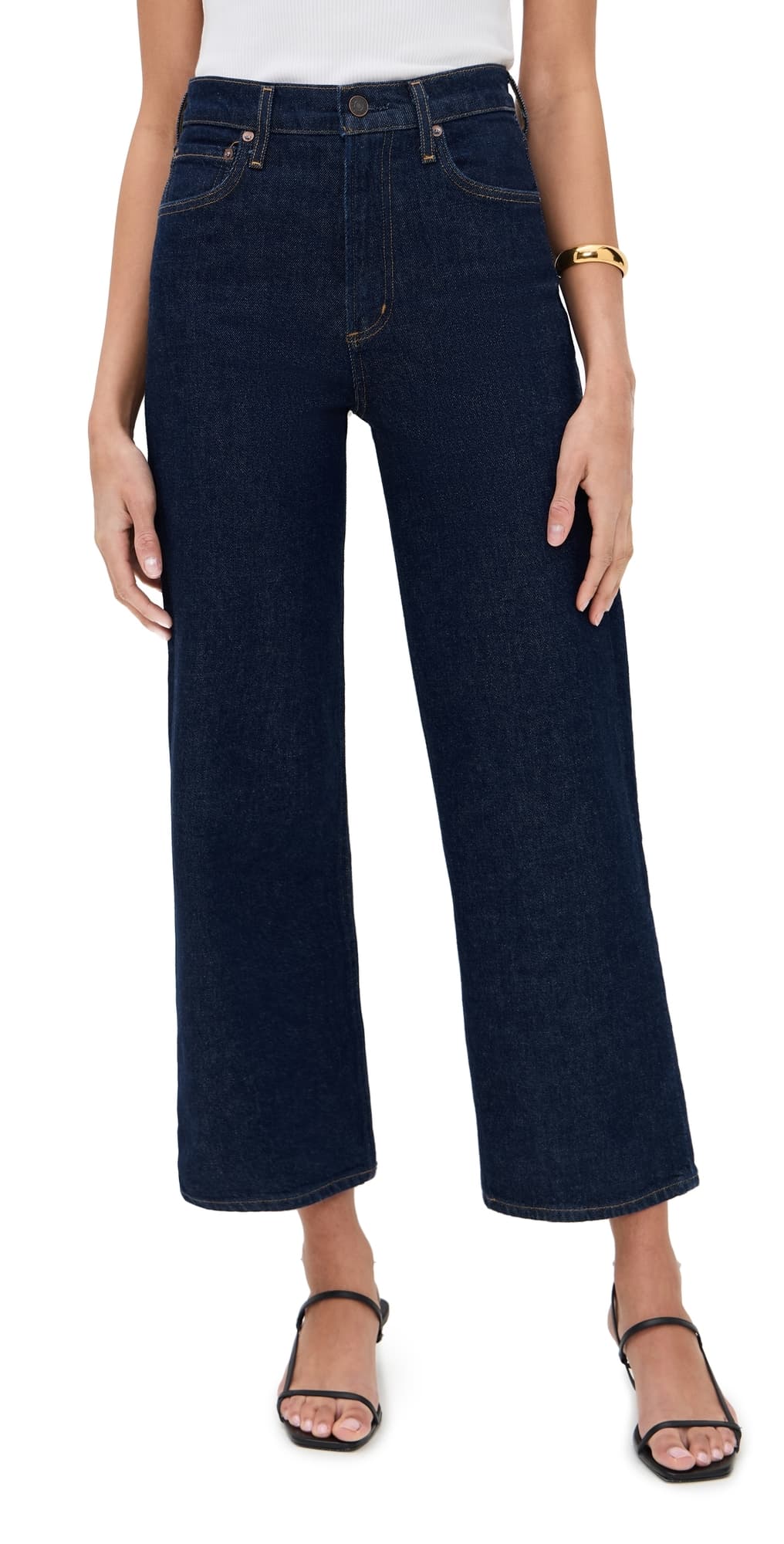 AGOLDE Ren High Rise Wide Leg Jeans reissue