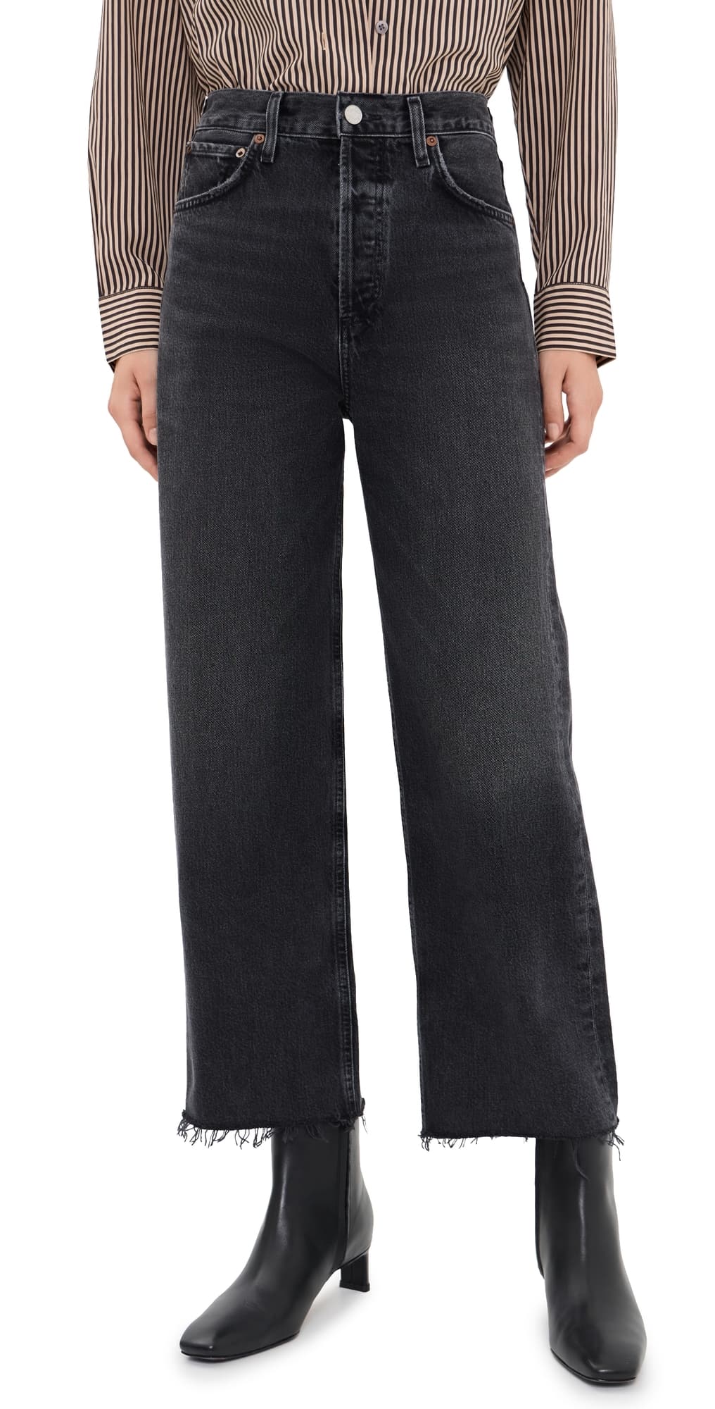 AGOLDE Ren High Rise Wide Leg Jeans Arcane