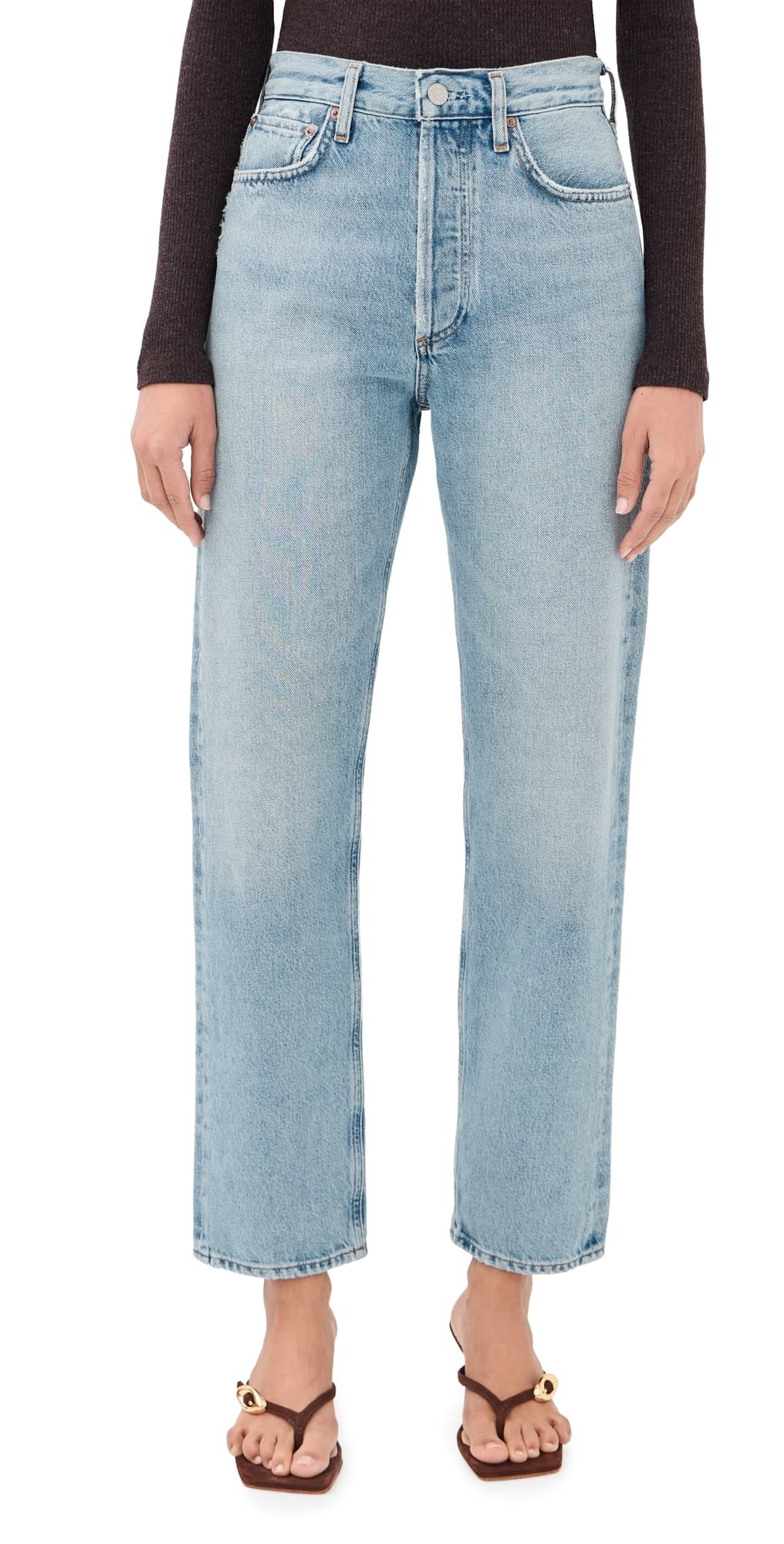 AGOLDE 90s Pinch Waist High Rise Straight Jeans Addition