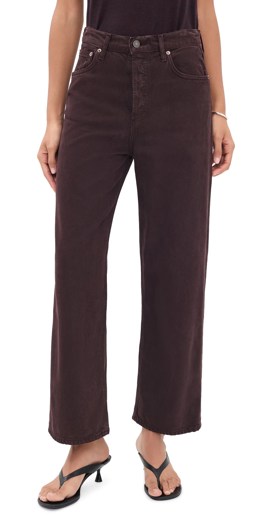 AGOLDE Ren Wide Rigid Jeans Sloe Berry