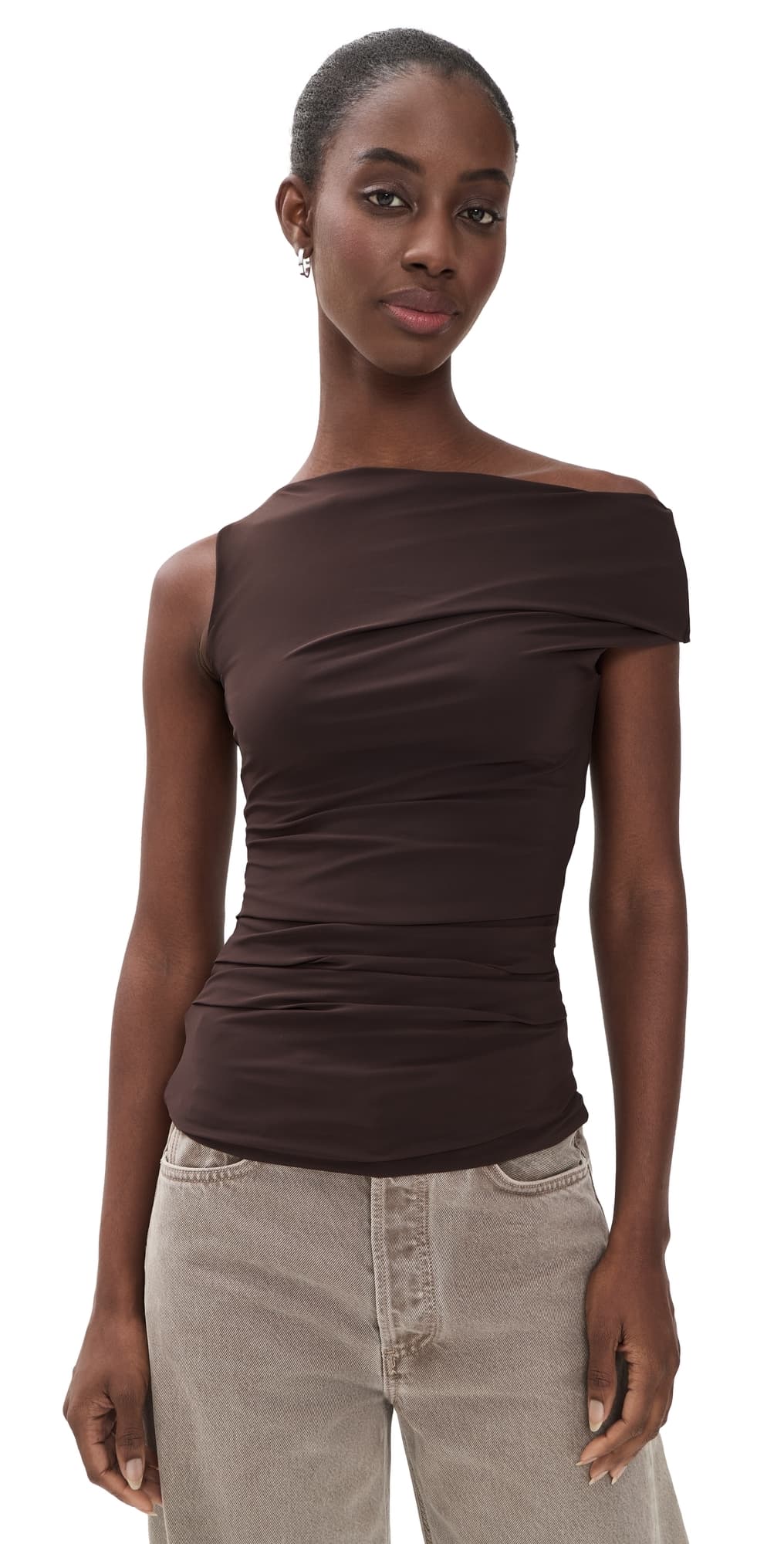 AGOLDE Carlin Top Chocolate