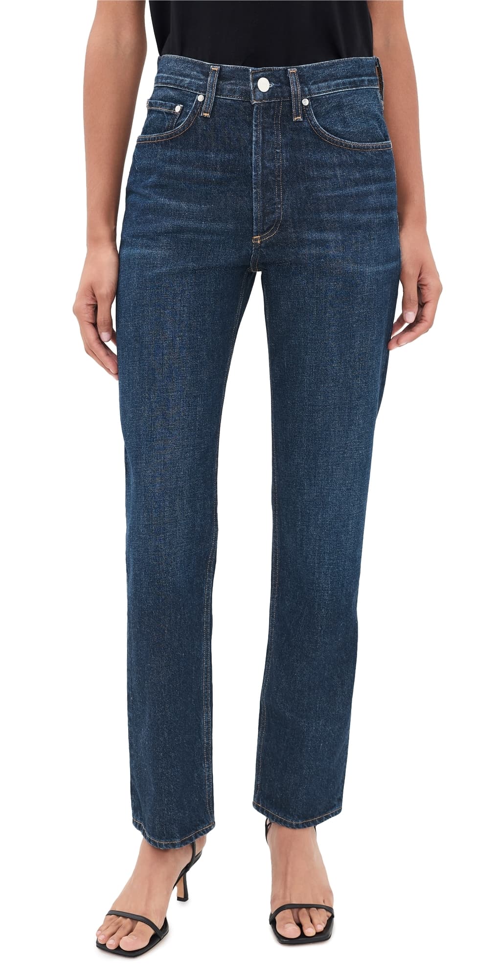 AGOLDE Lana High Rise Vintage Straight Jeans Covell
