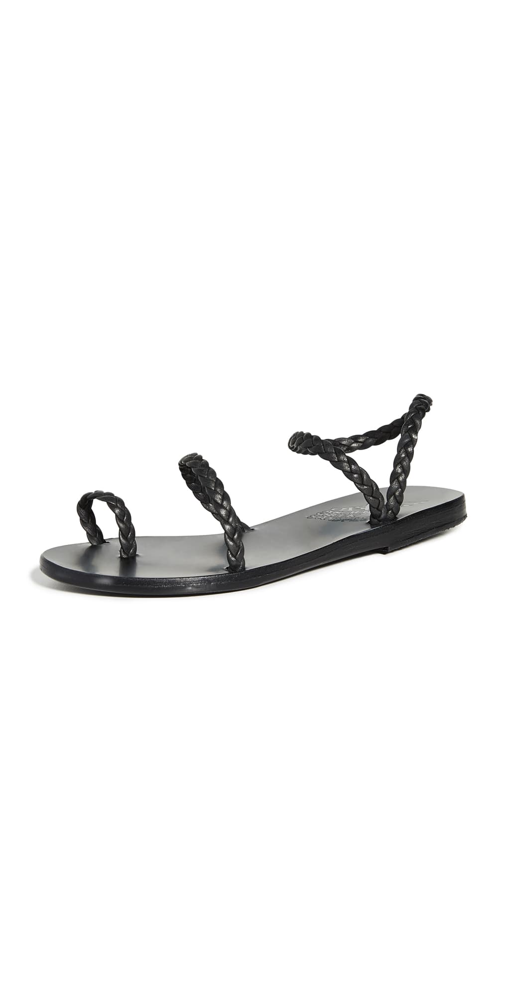 Ancient Greek Sandals Eleftheria Sandals Black
