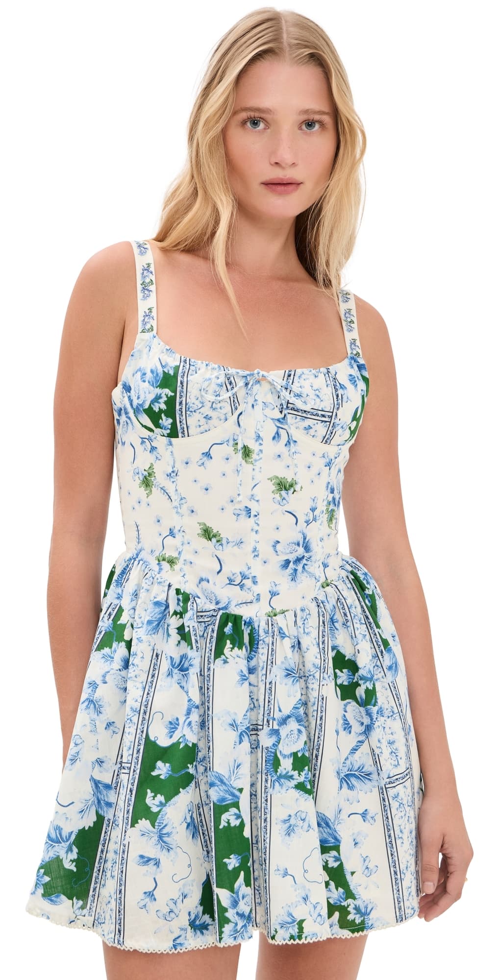 Agua Bendita Spring Ivy Underwire Mini Dress Multicolor