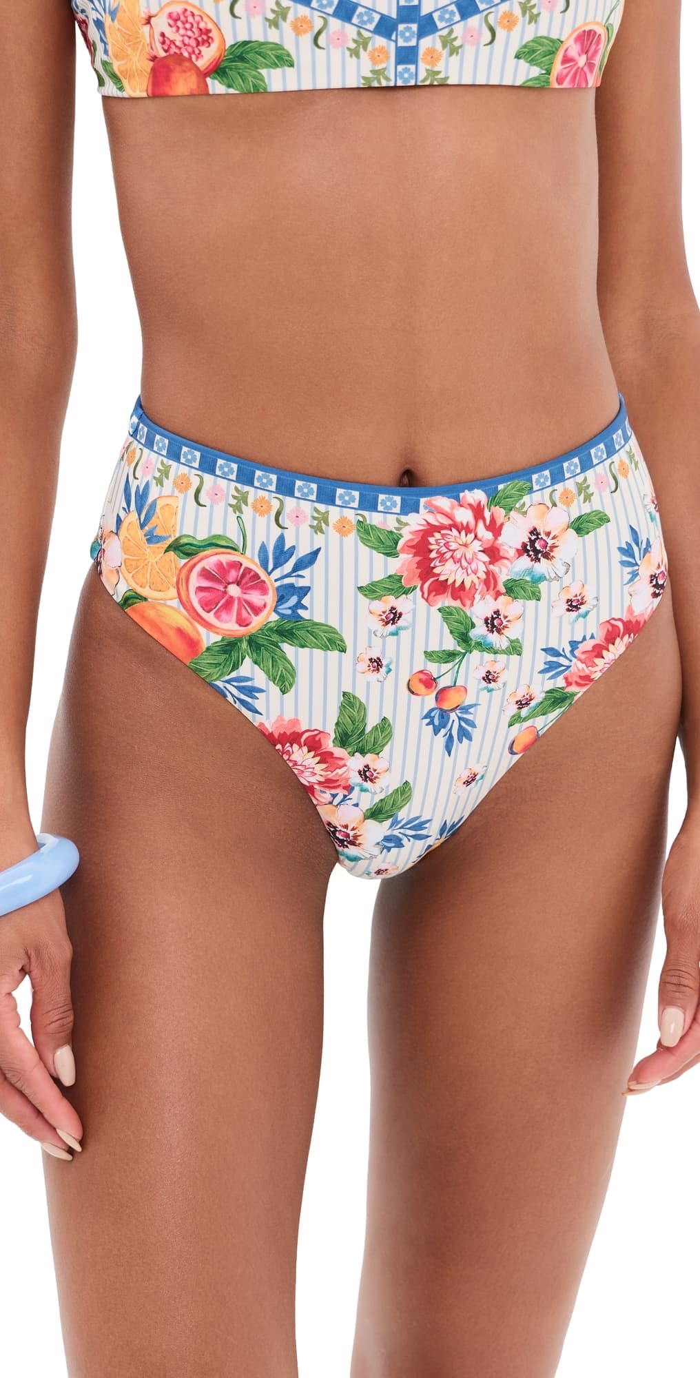 Agua Bendita Penelope Basket Bikini Bottoms Multicolor