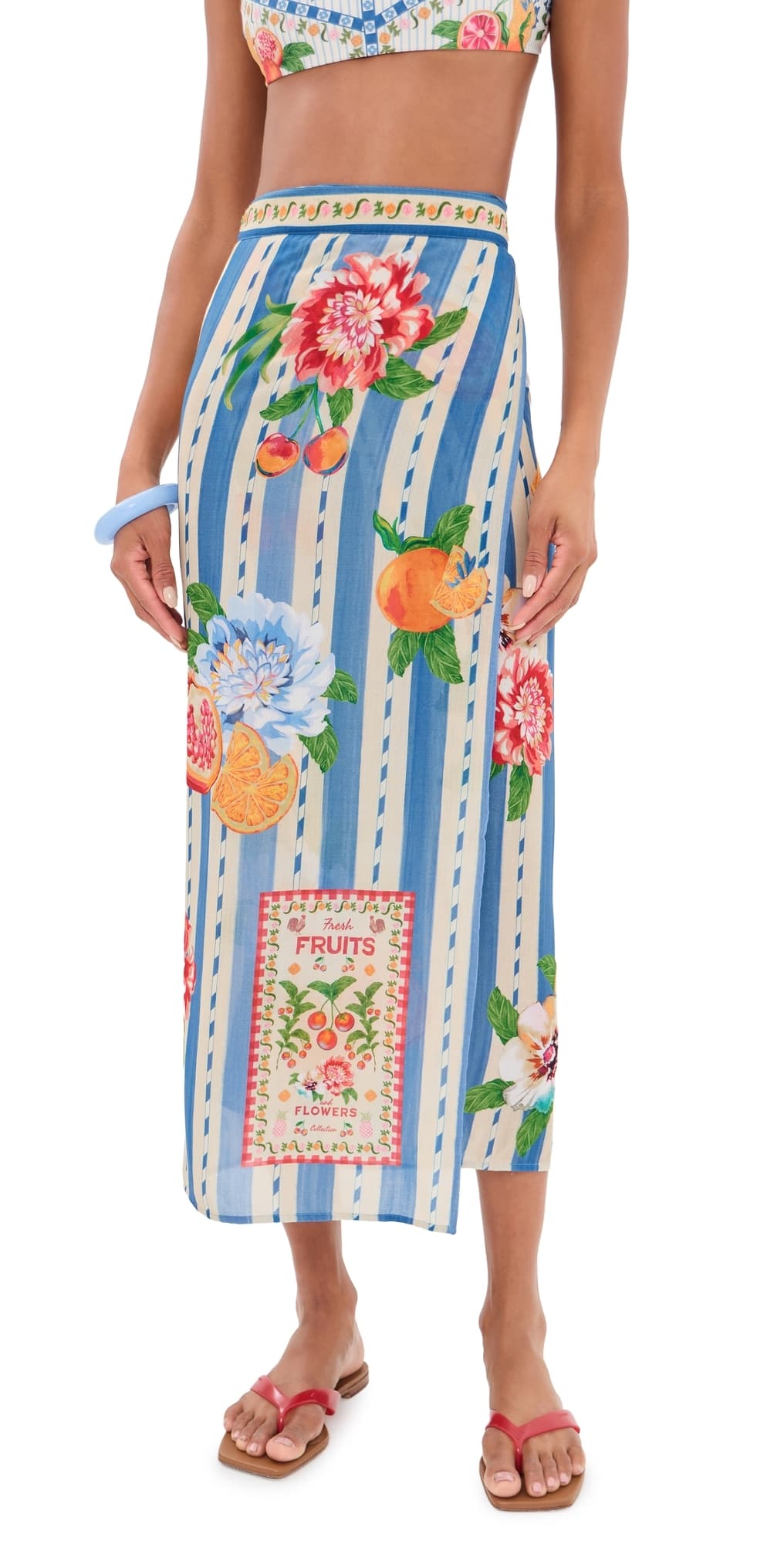 Agua Bendita Zinna Basket Wrap Pareo Multicolor · One Size