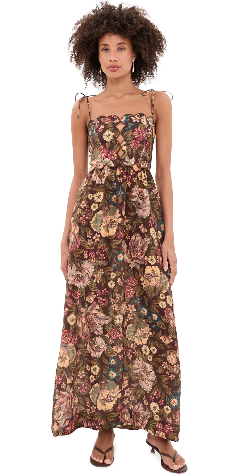 Agua Bendita Zafra Julia Dress Brown