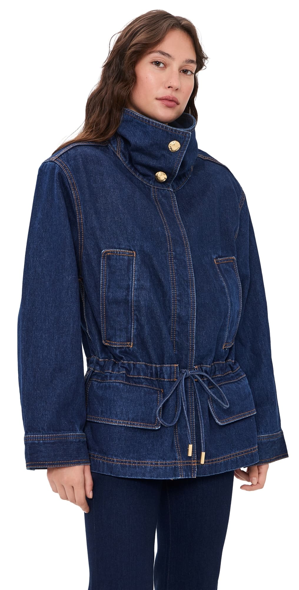 Aje Seren Denim Jacket Dark Classic Wash