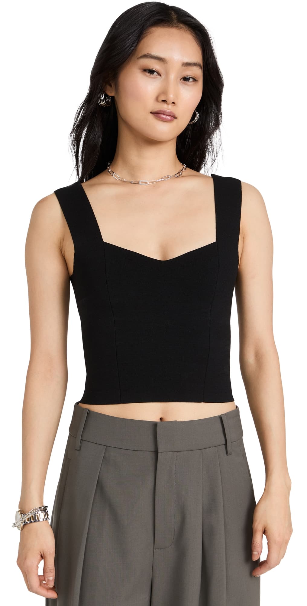 A.L.C. A. L.C. Jordana Crop Top Black