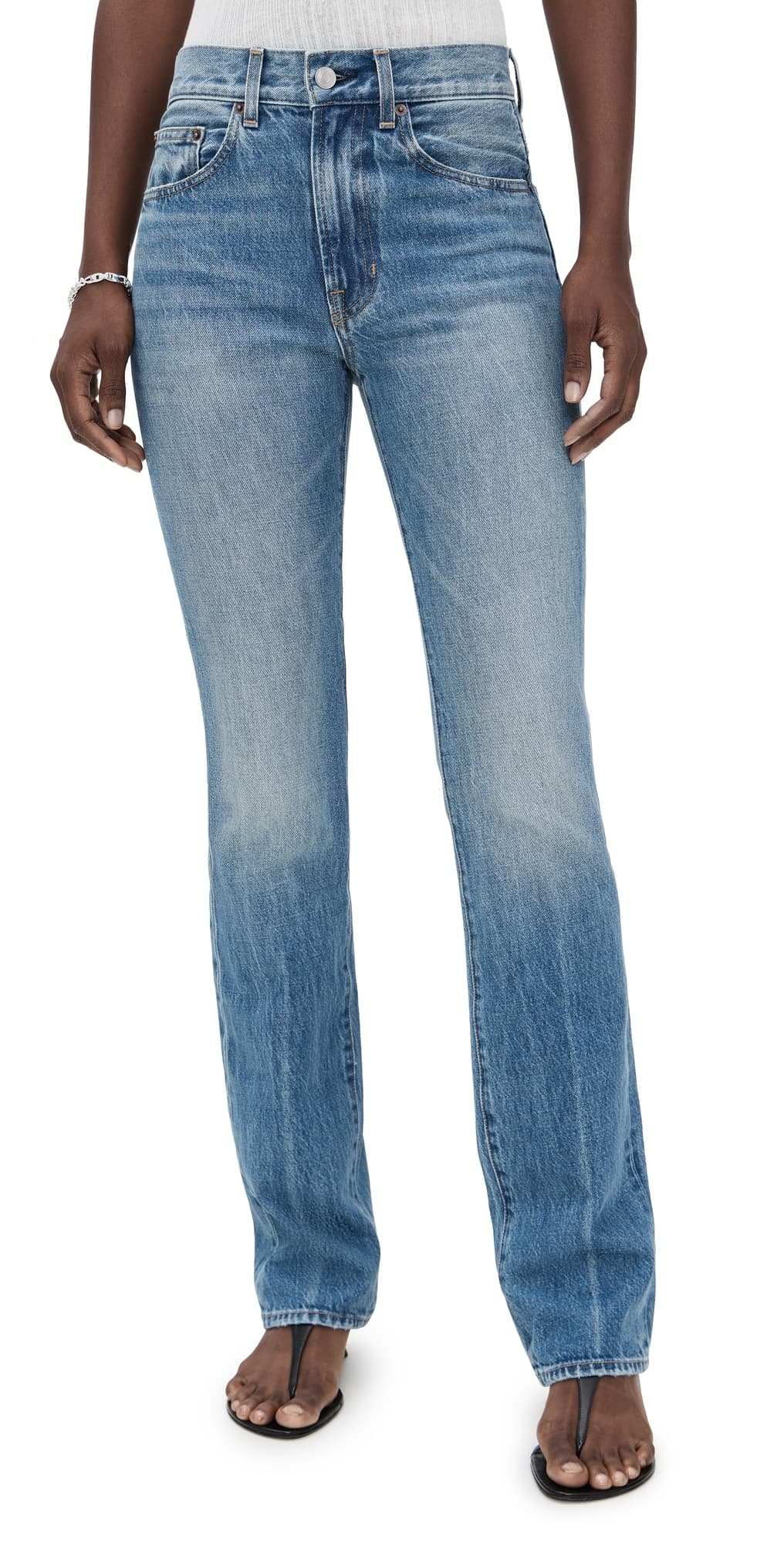 A.L.C. A. L.C. The 917 Slim Straight Jeans Light Classic Blue