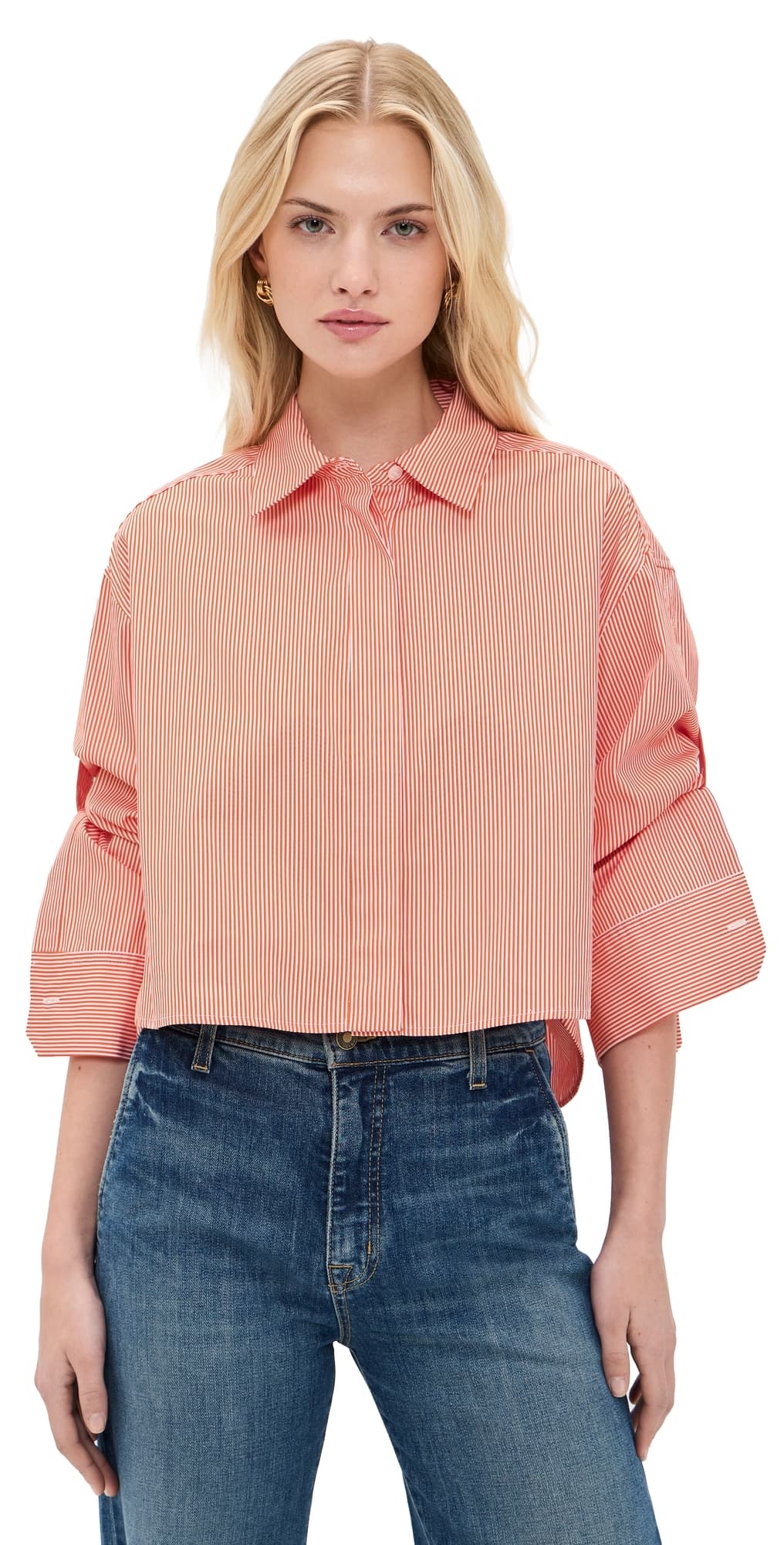 A.L.C. A. L.C. Maude Top Persimmon/White