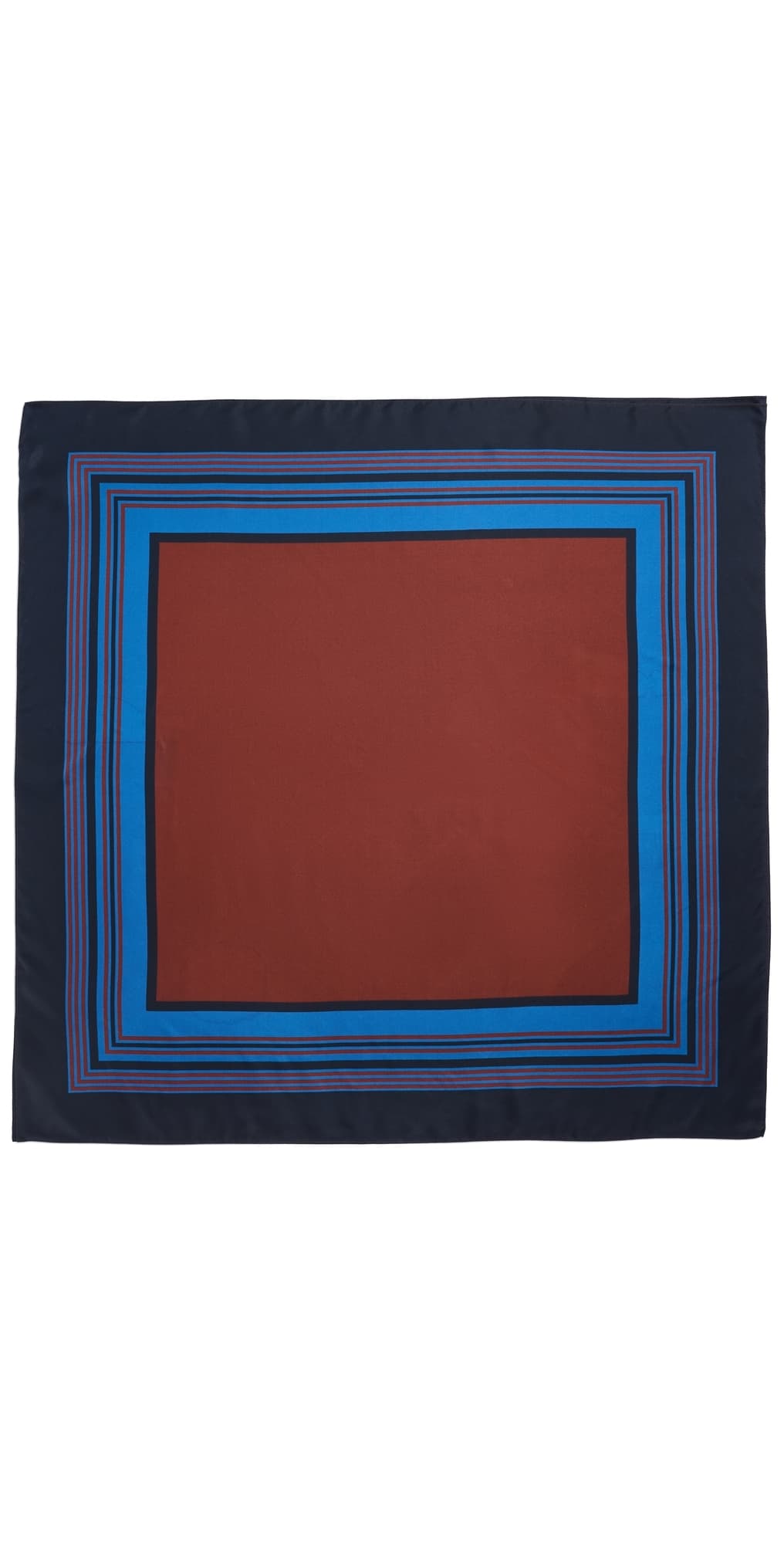 A.L.C. A. L.C. Albers Print Silk Scarf Midnight/Bordeaux · One Size