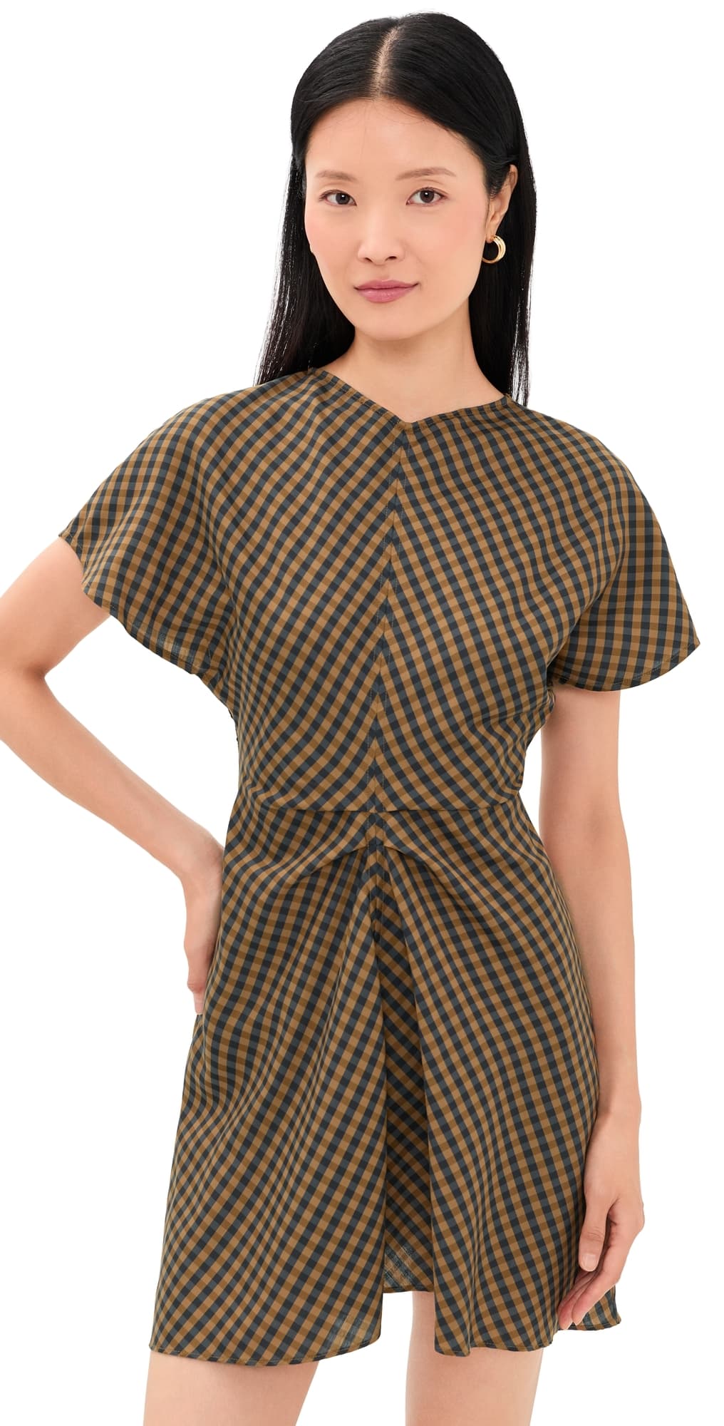 A.L.C. A. L.C. Leni Dress Pecan/Navy