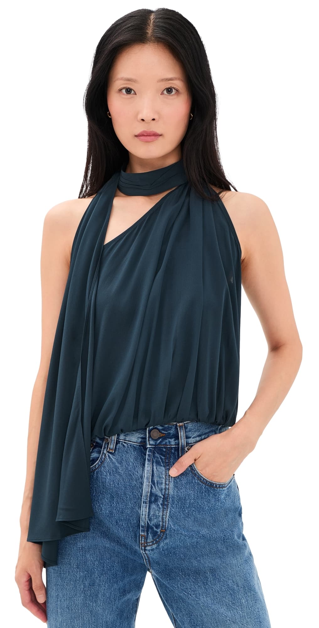 A.L.C. A. L.C. Celeste Silk Top Forest