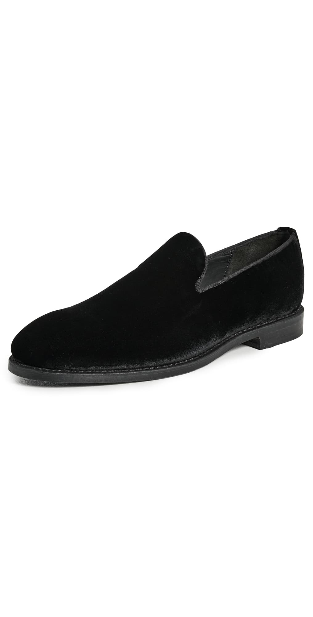 Allen Edmonds Robinson Velvet Tuxedo Loafers Black Velvet