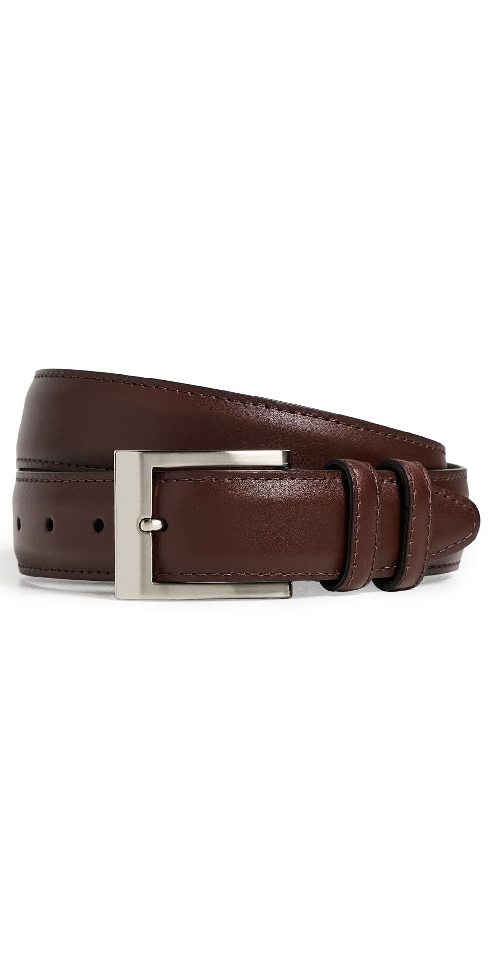 Allen Edmonds Wide Basic Dress Belt Mahogany Leather