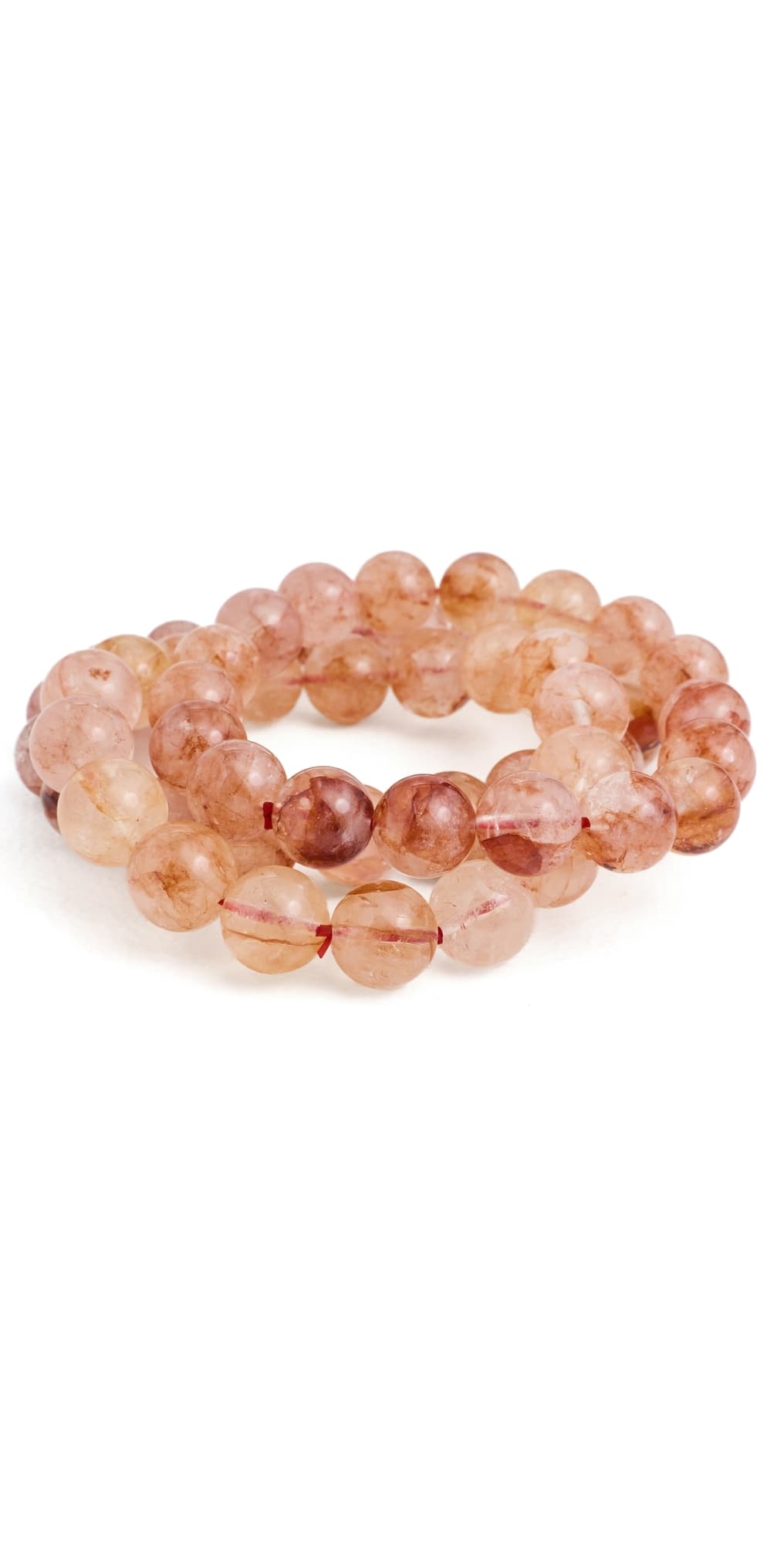 Alexa Leigh Blush Beaded Bracelet Stack Natural · One Size