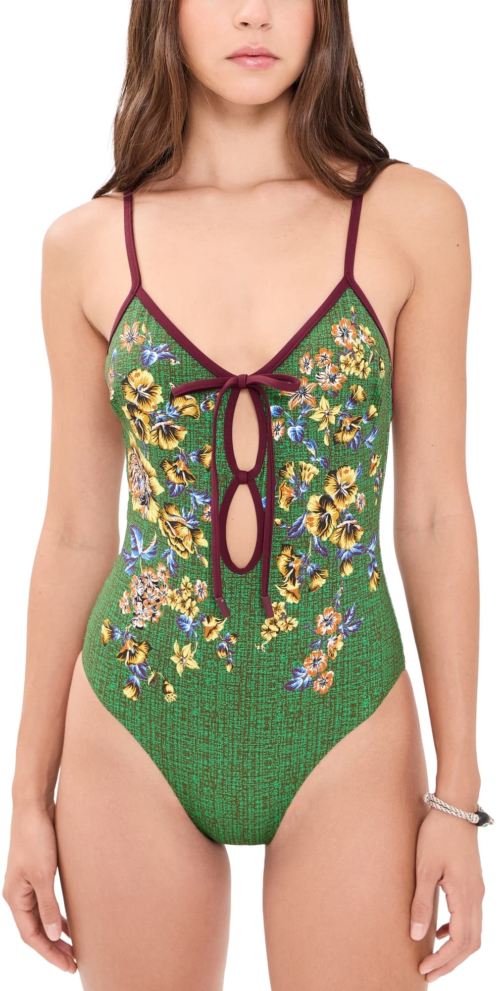 ALÉMAIS Phyllis One Piece Swimsuit Green