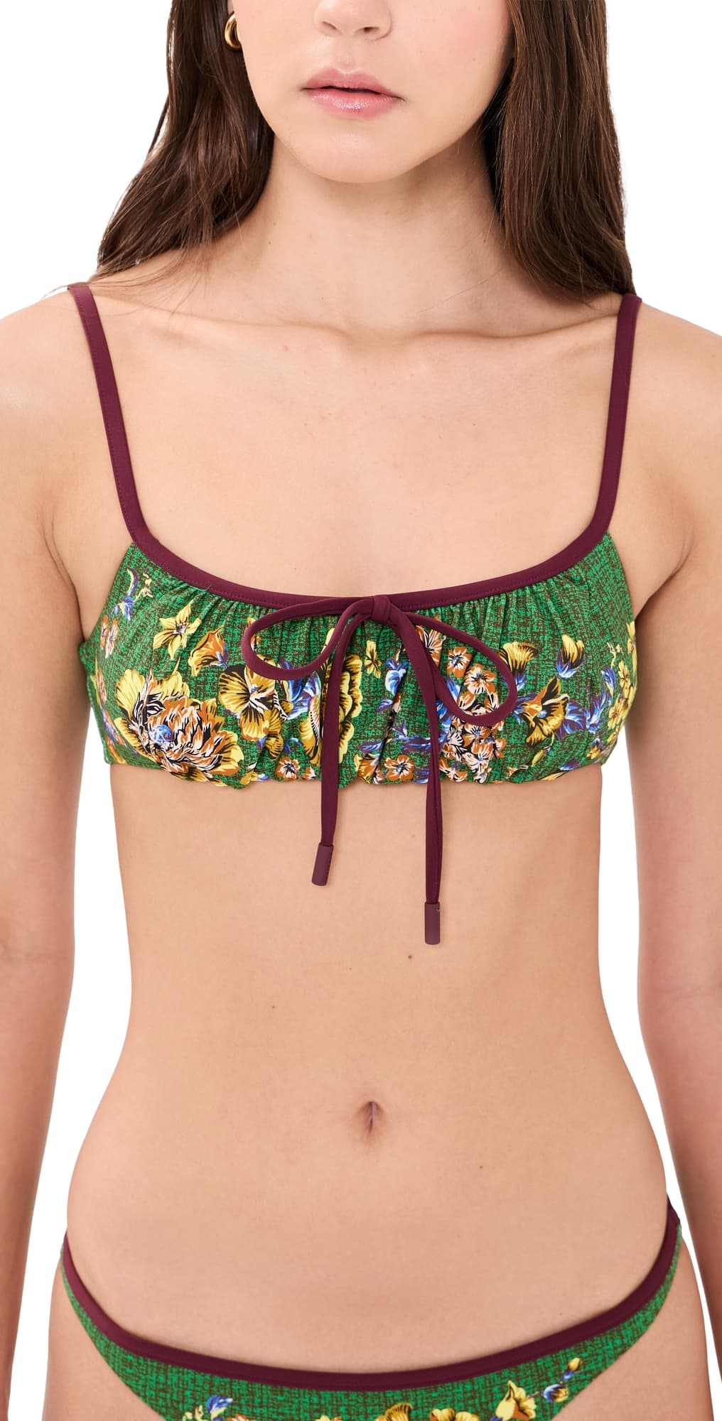ALÉMAIS Phyllis Balconette Top Green