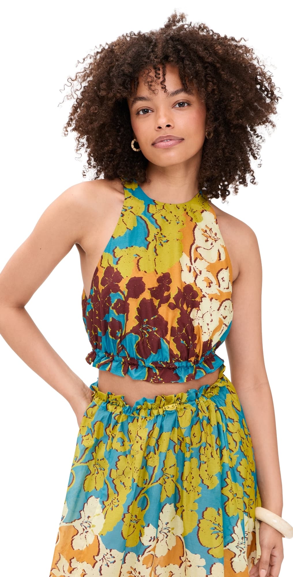 ALÉMAIS Splice Crop Top Multi