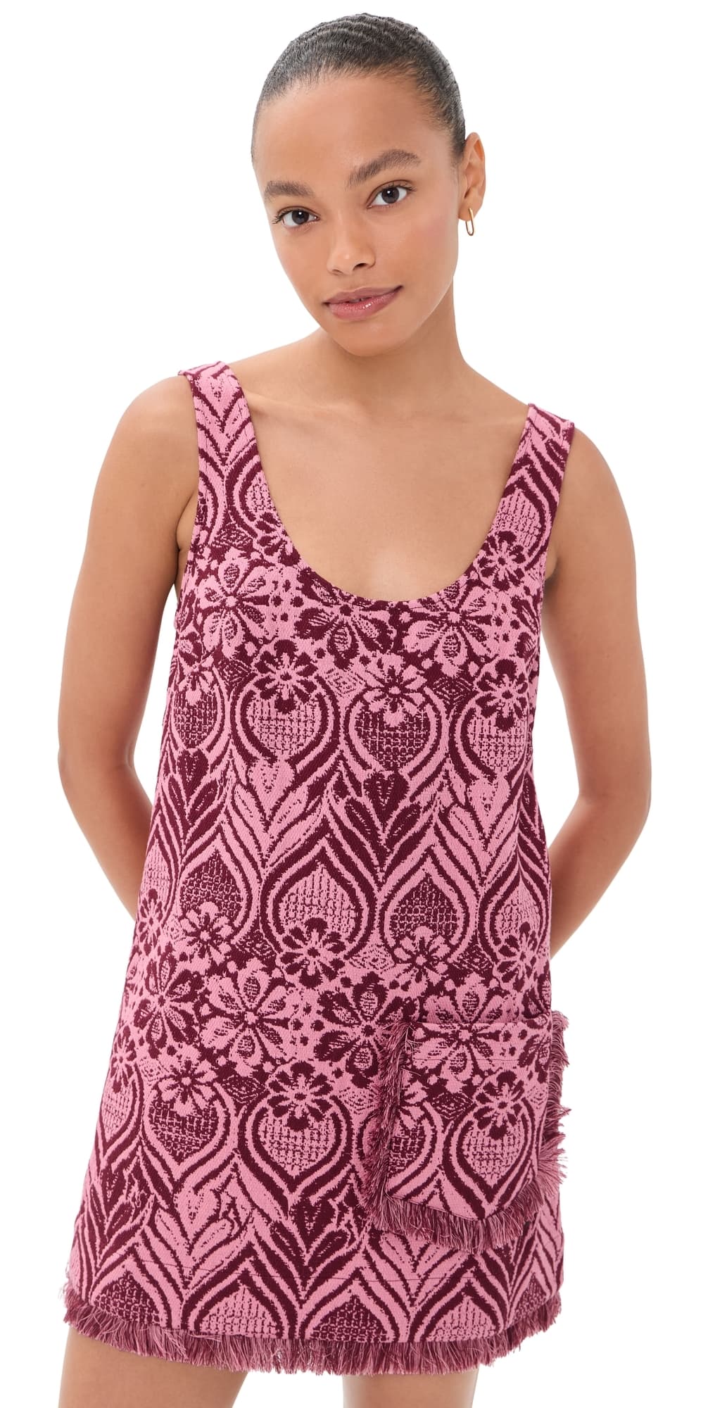 ALÉMAIS Blondie Mini Dress Burgundy